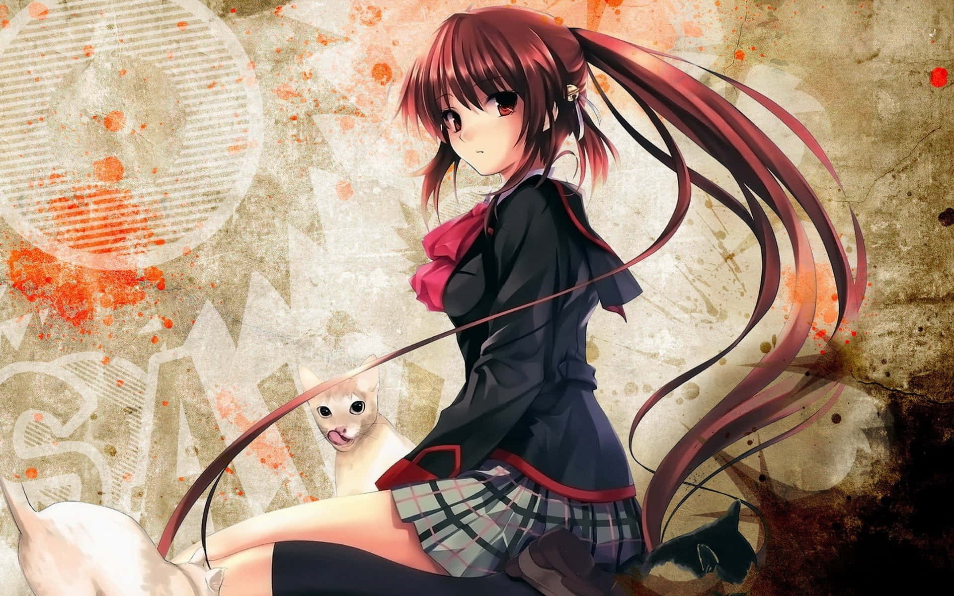Bedste Anime Little Busters Rin Natsume Live Tapet! Wallpaper