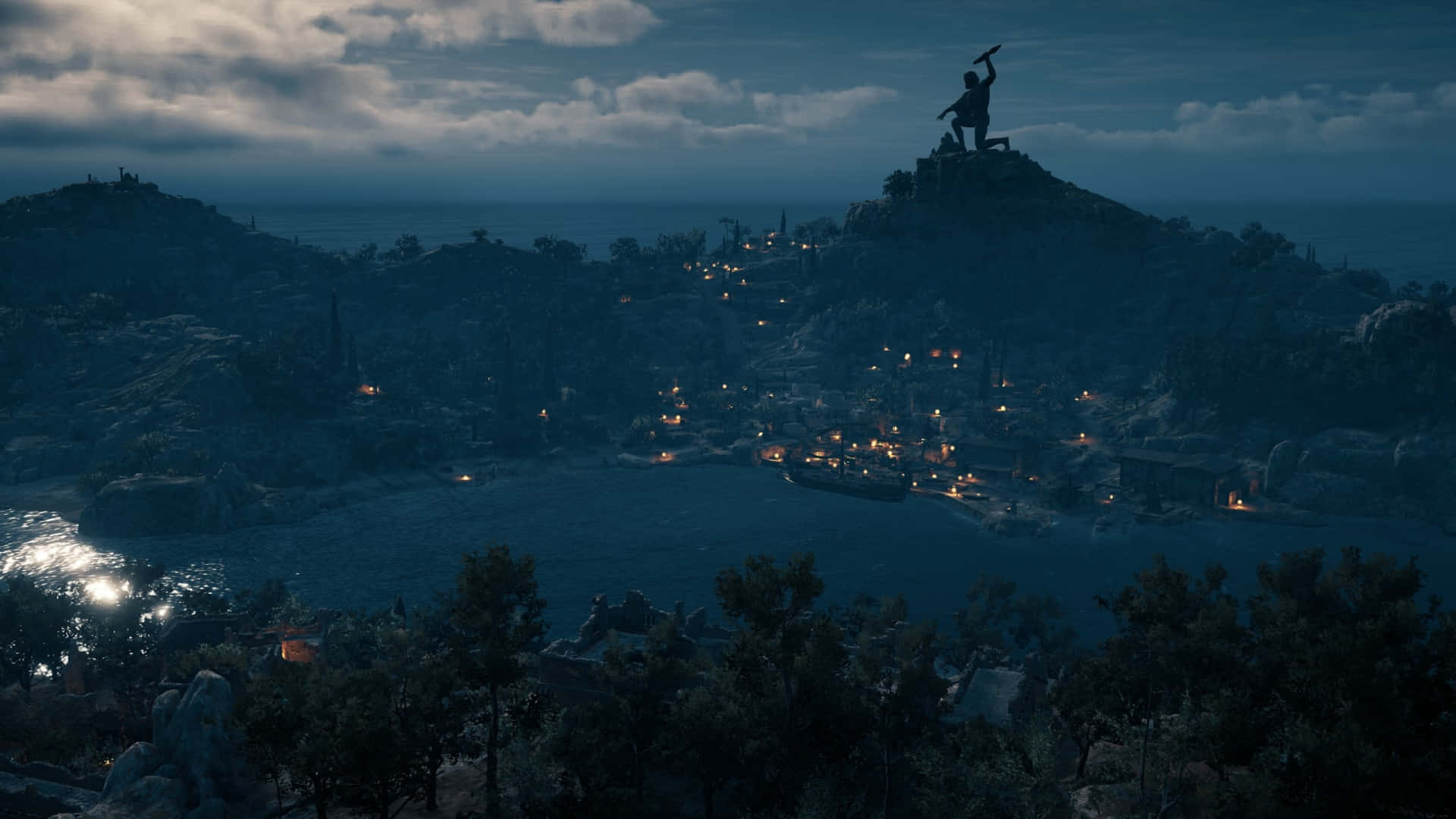 Migliorsfondo Di Assassin's Creed Odyssey Sull'isola.