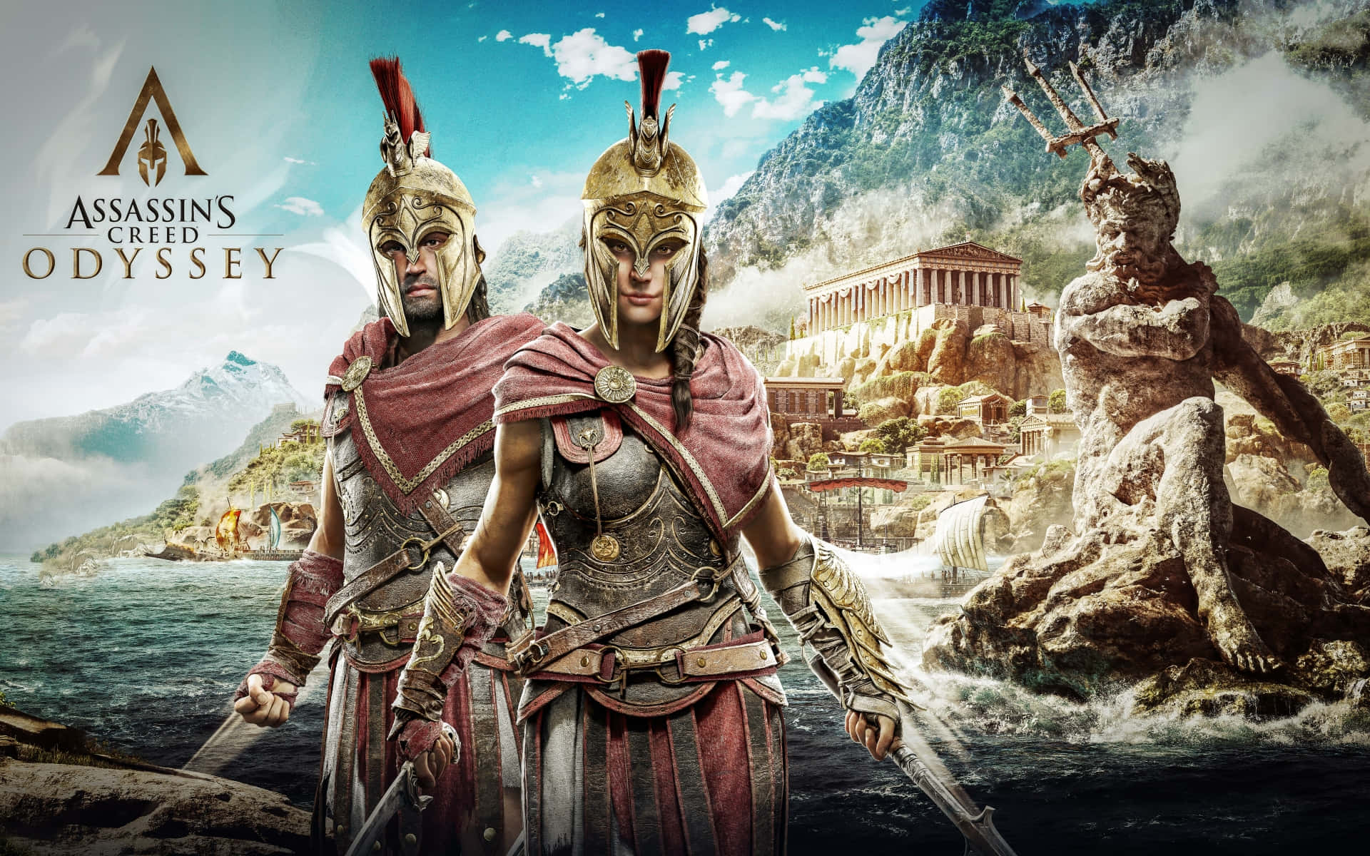 Bästaassassin's Creed Odyssey-bakgrund För Spelomslag