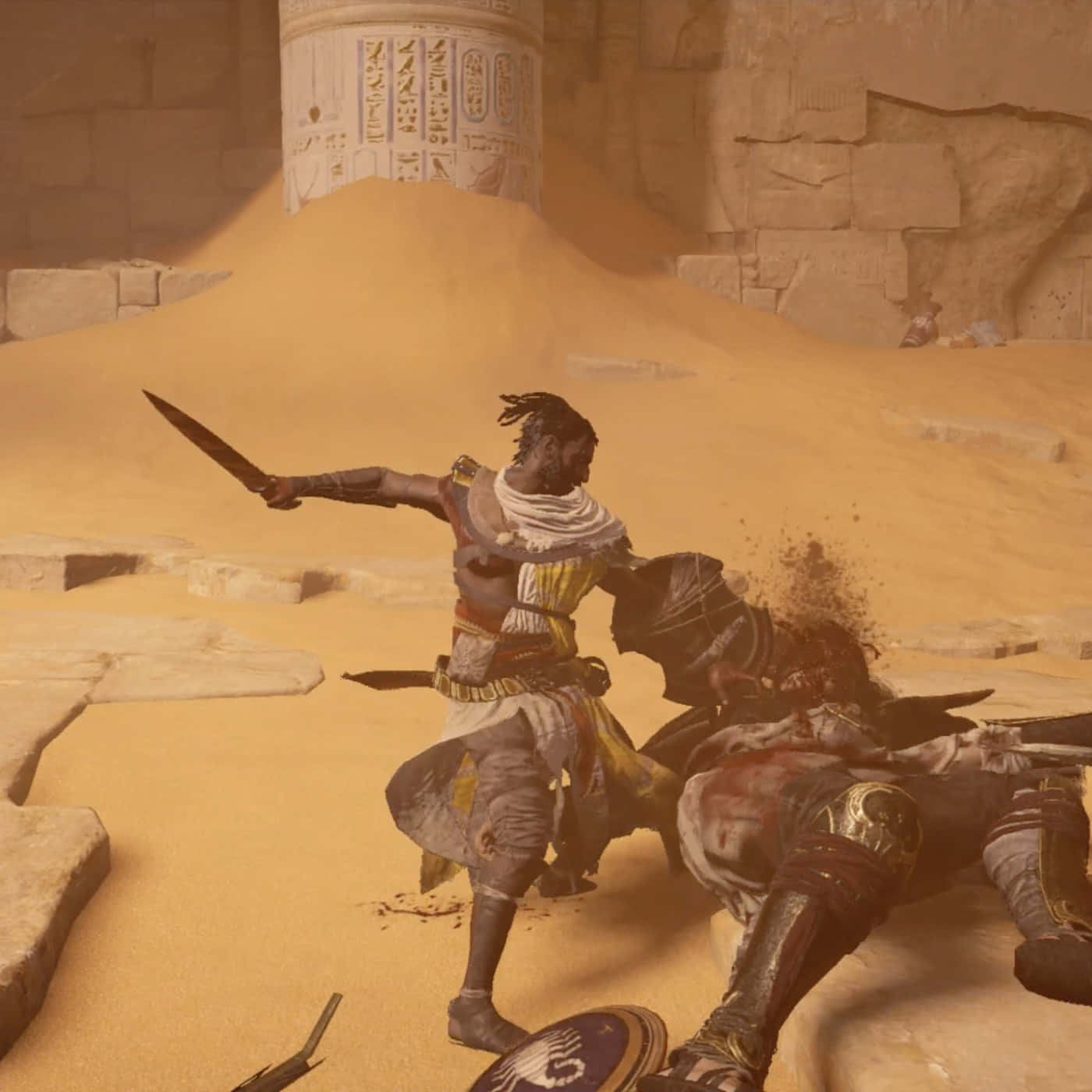 Utforskadet Vidsträckta Landskapet Av Det Antika Egypten I 'assassin's Creed Origins'
