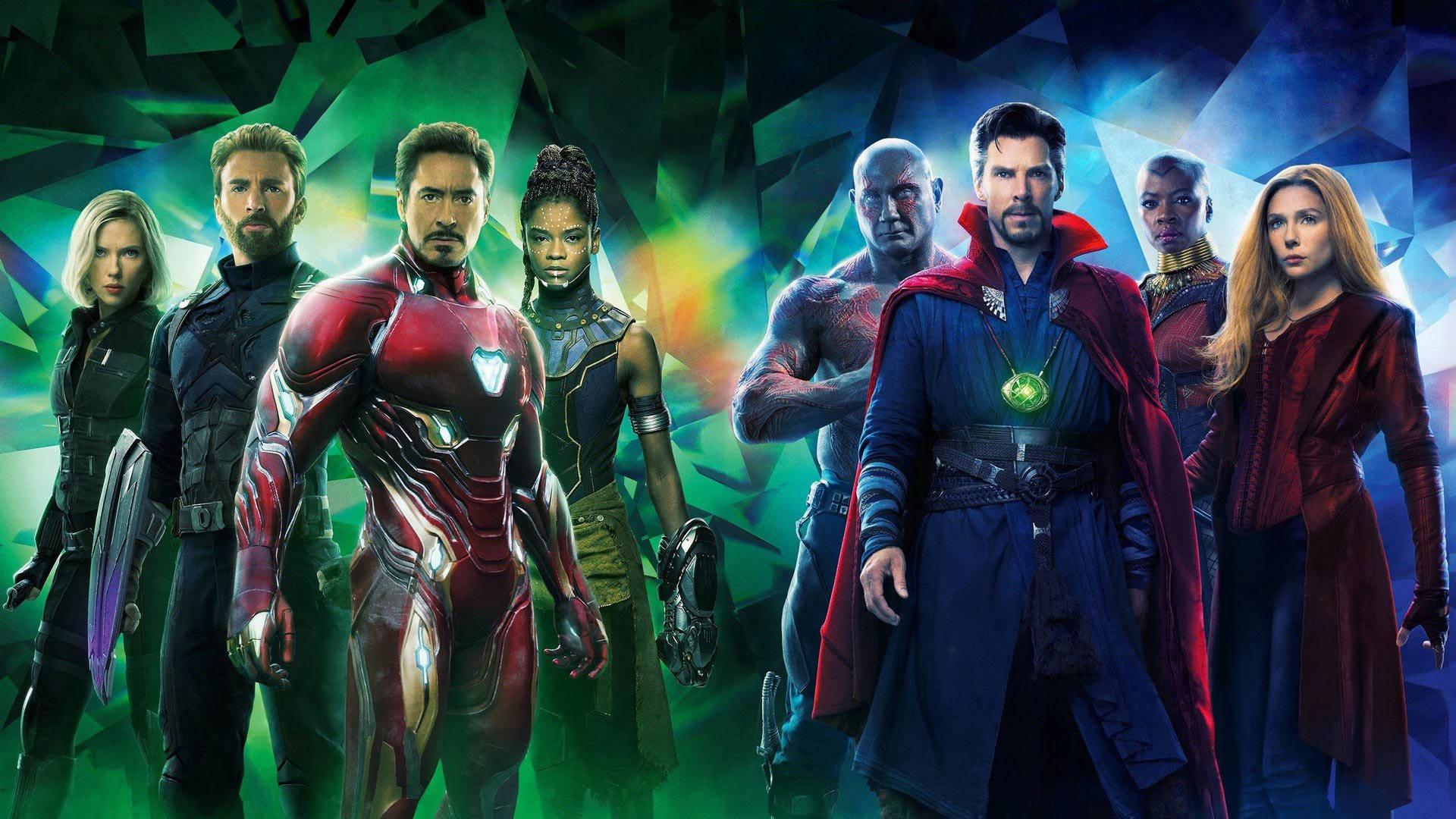 Diebesten Avengers Im Hintergrund Mit Diamantmuster Wallpaper