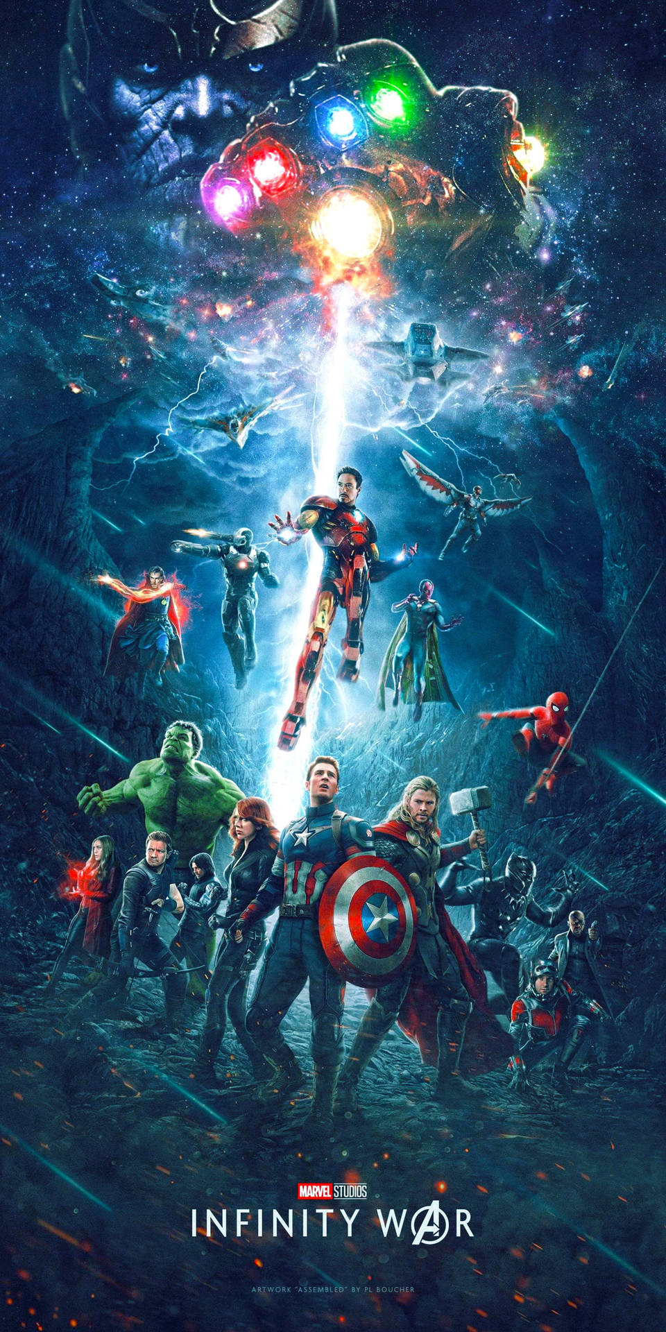Bedste Avengers Infinity War vægmaleri Wallpaper