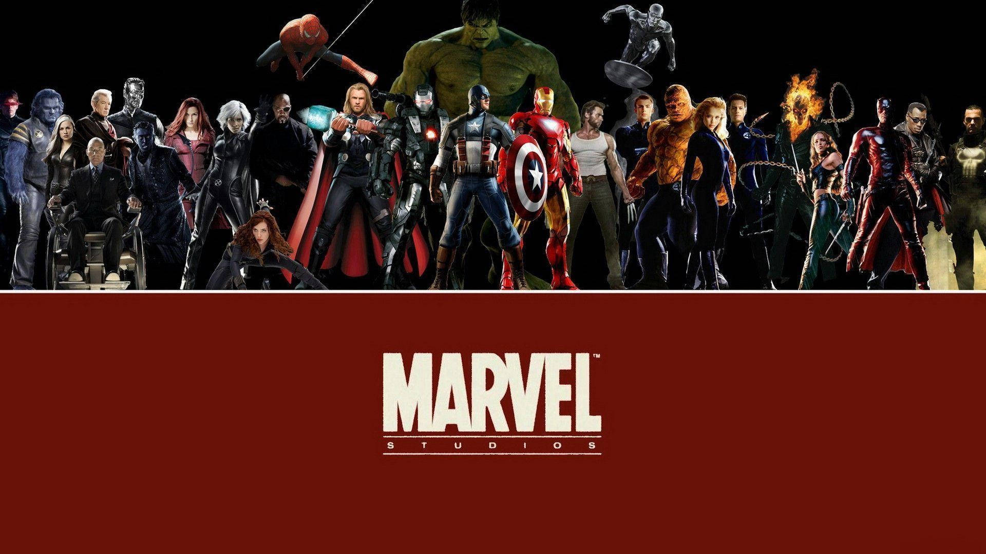 Migliorsfondo Avengers Su Marvel Studios Graphic Sfondo