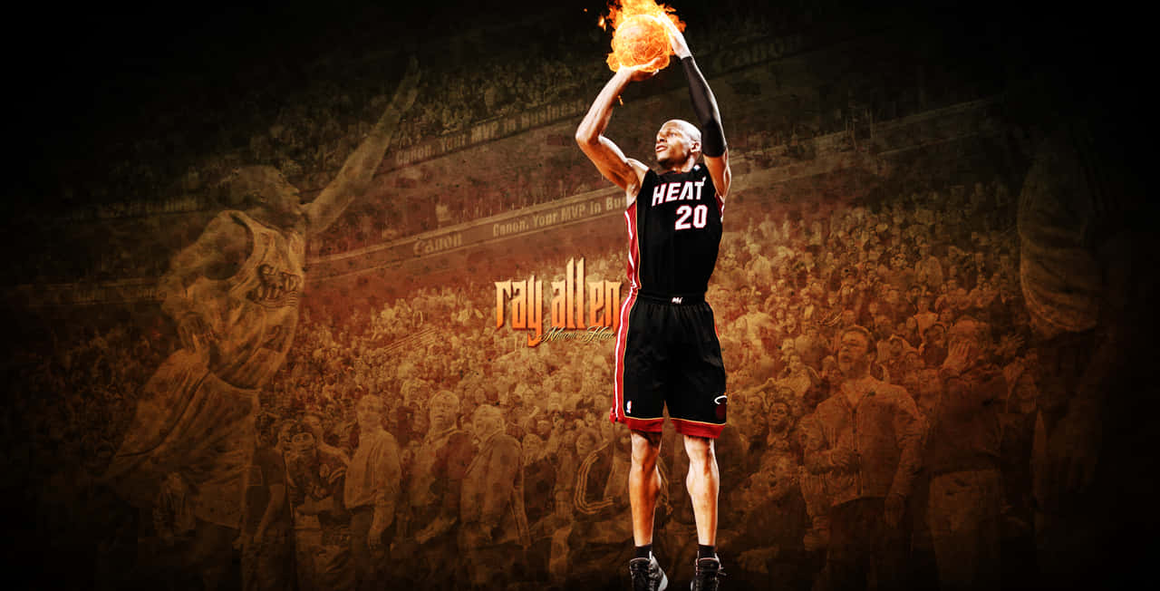 Rayallen Miami Heat Bester Basketball-hintergrund