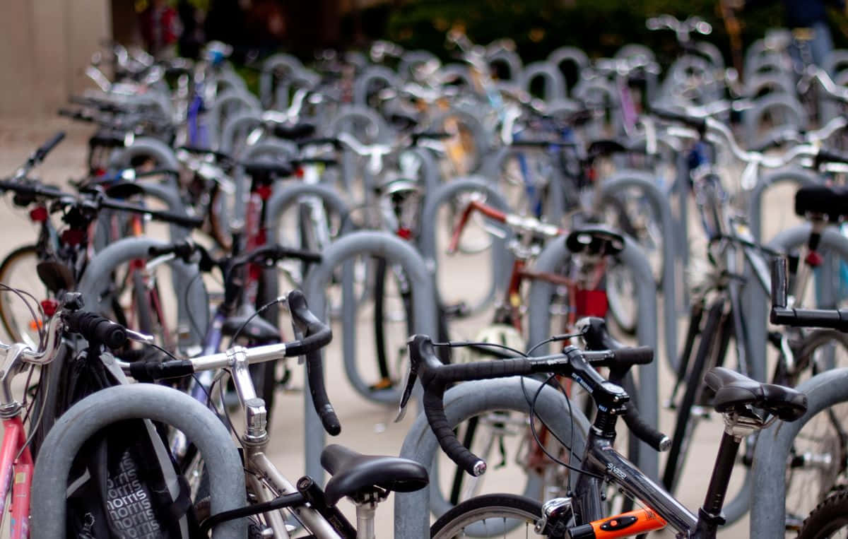 Parkeringenav Bästa Cyklar Bakgrundbild