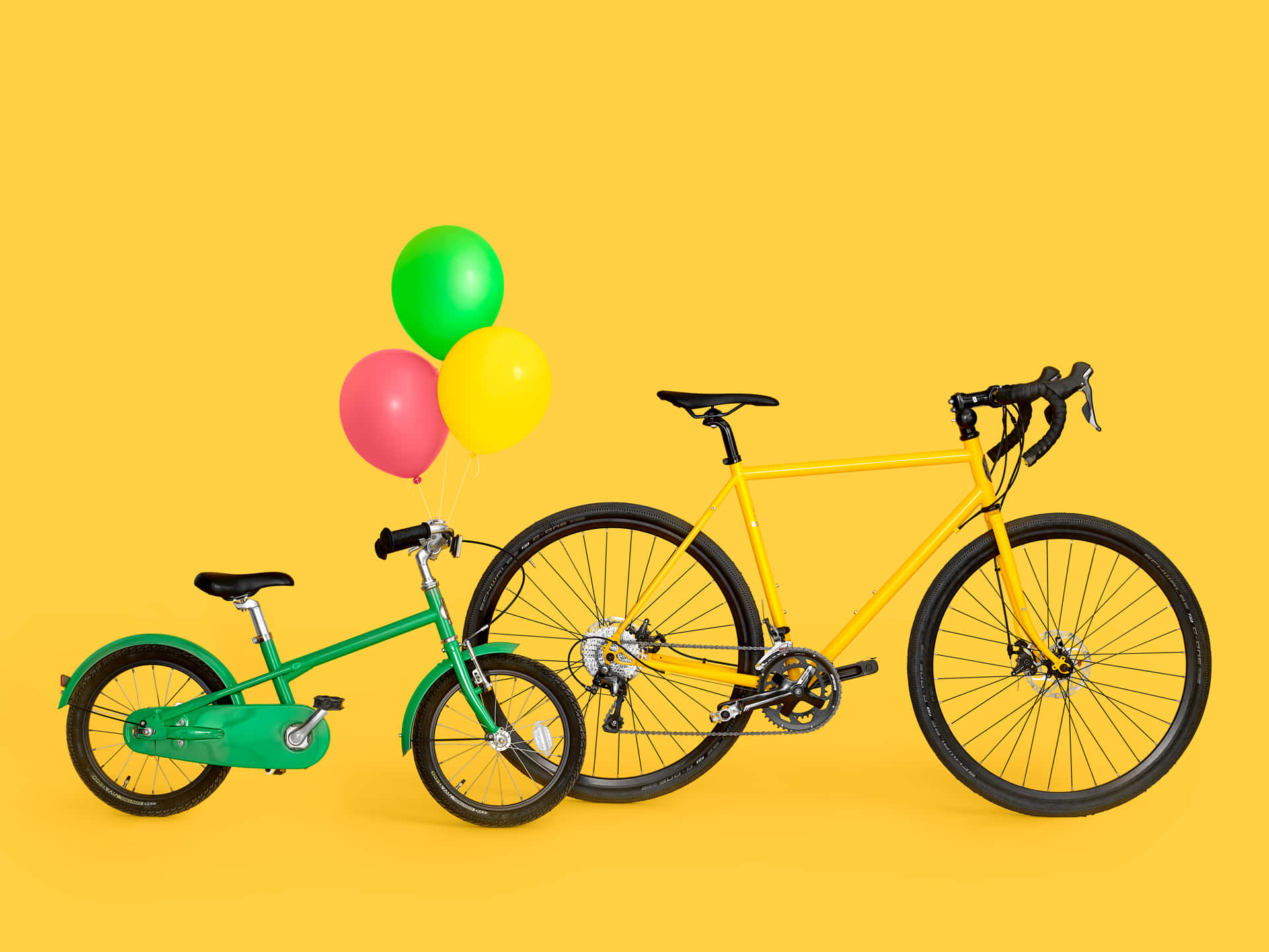 Best Bikes Background Poster With Balloons