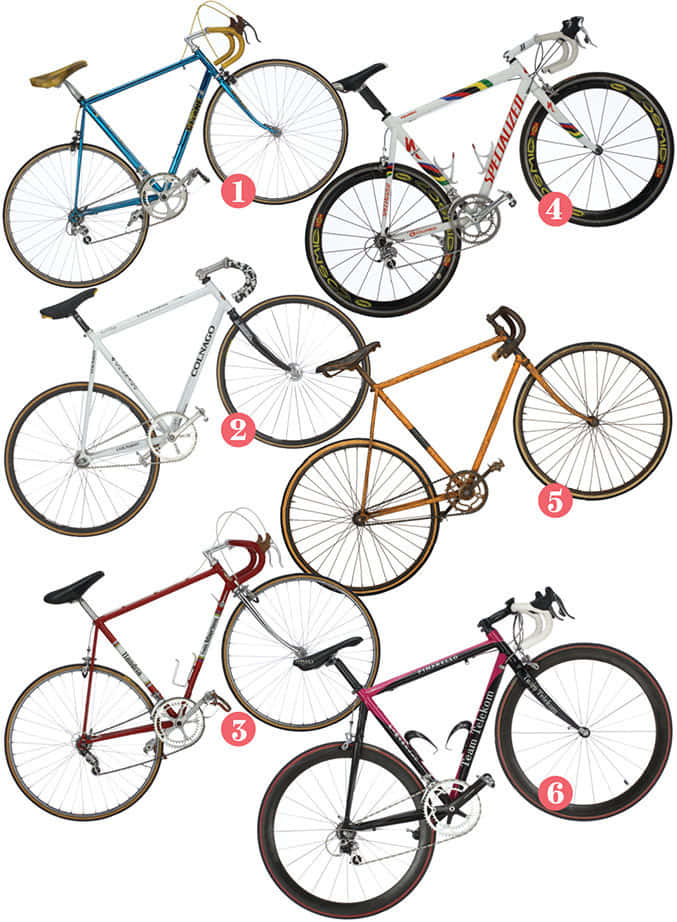 Numbered Best Bikes Background Poster