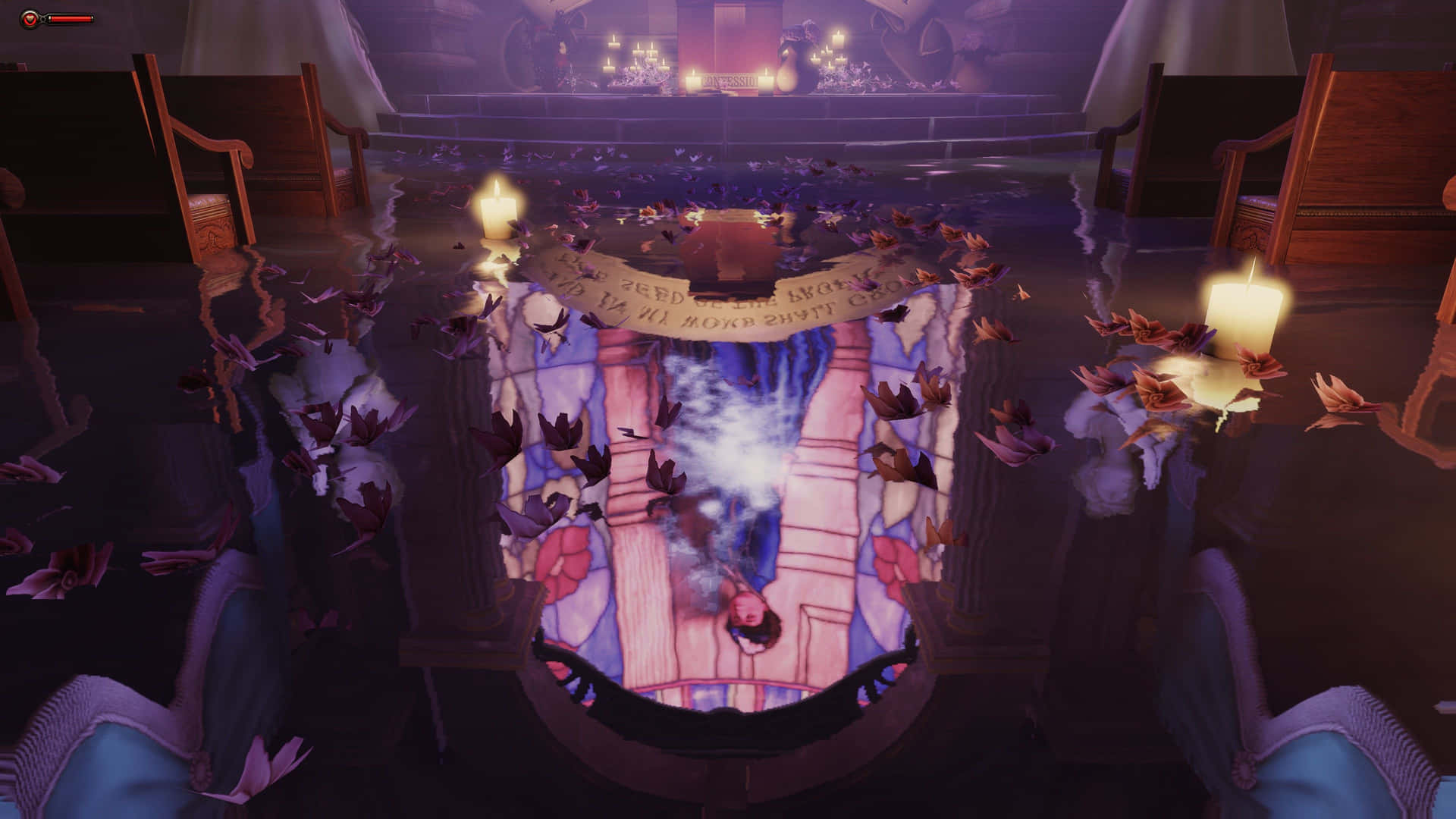 A Video Game With A Large Room And A Large Stage