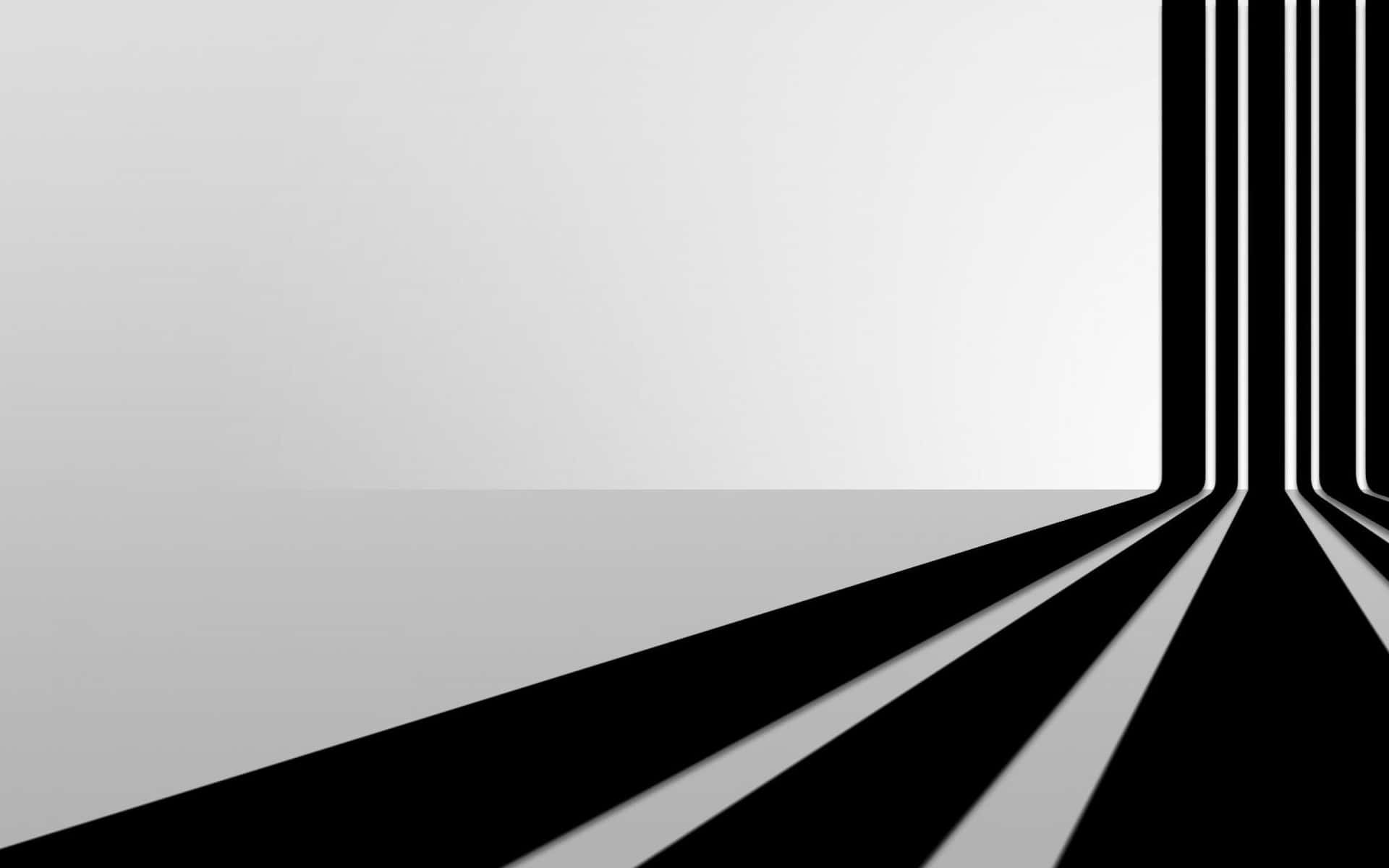 Schwarzerund Weißer Abstrakter Hintergrund Mit Einer Schwarzen Und Weißen Linie Wallpaper
