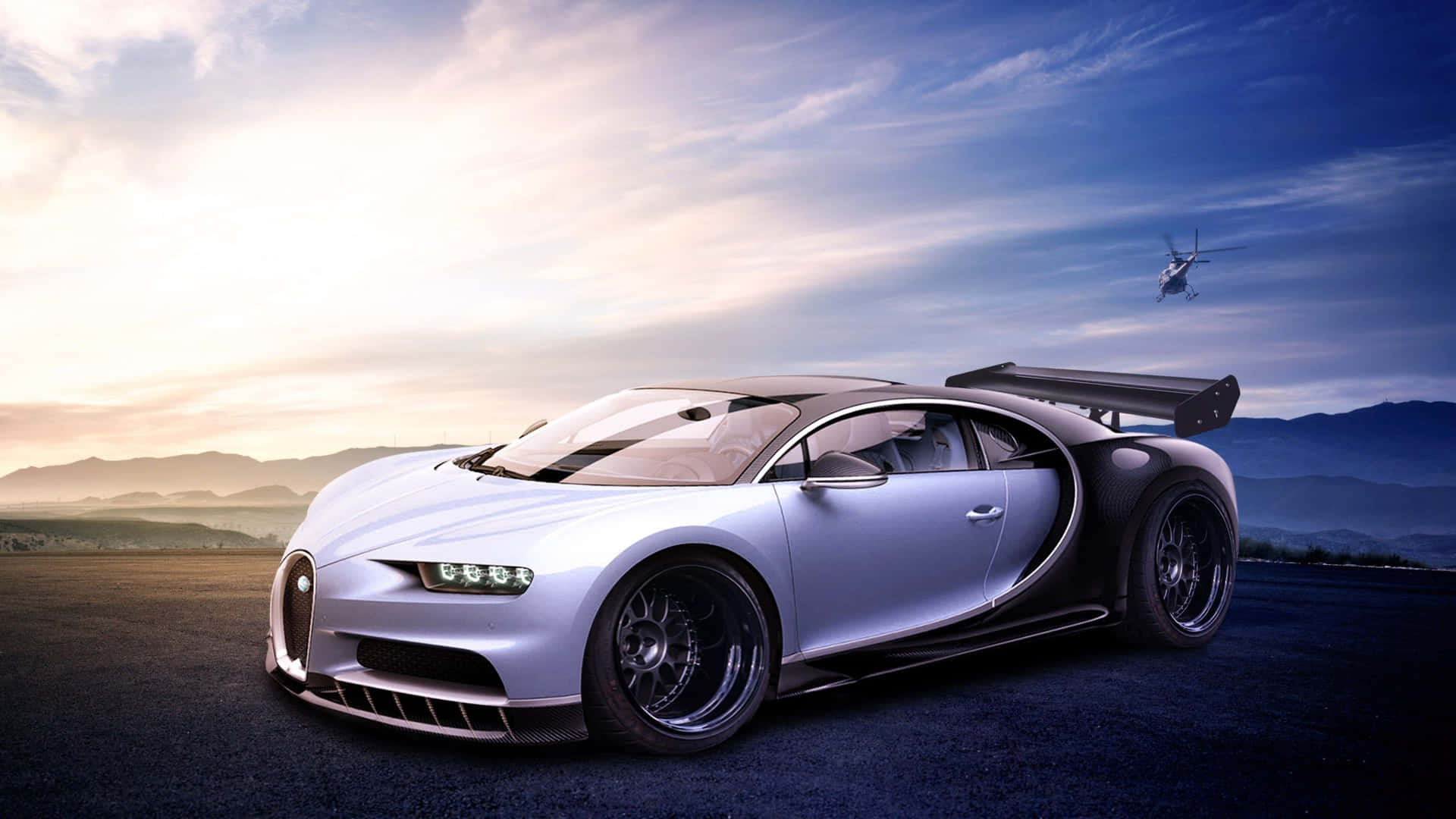Mejorestética Morada Del Bugatti Chiron. Fondo de pantalla