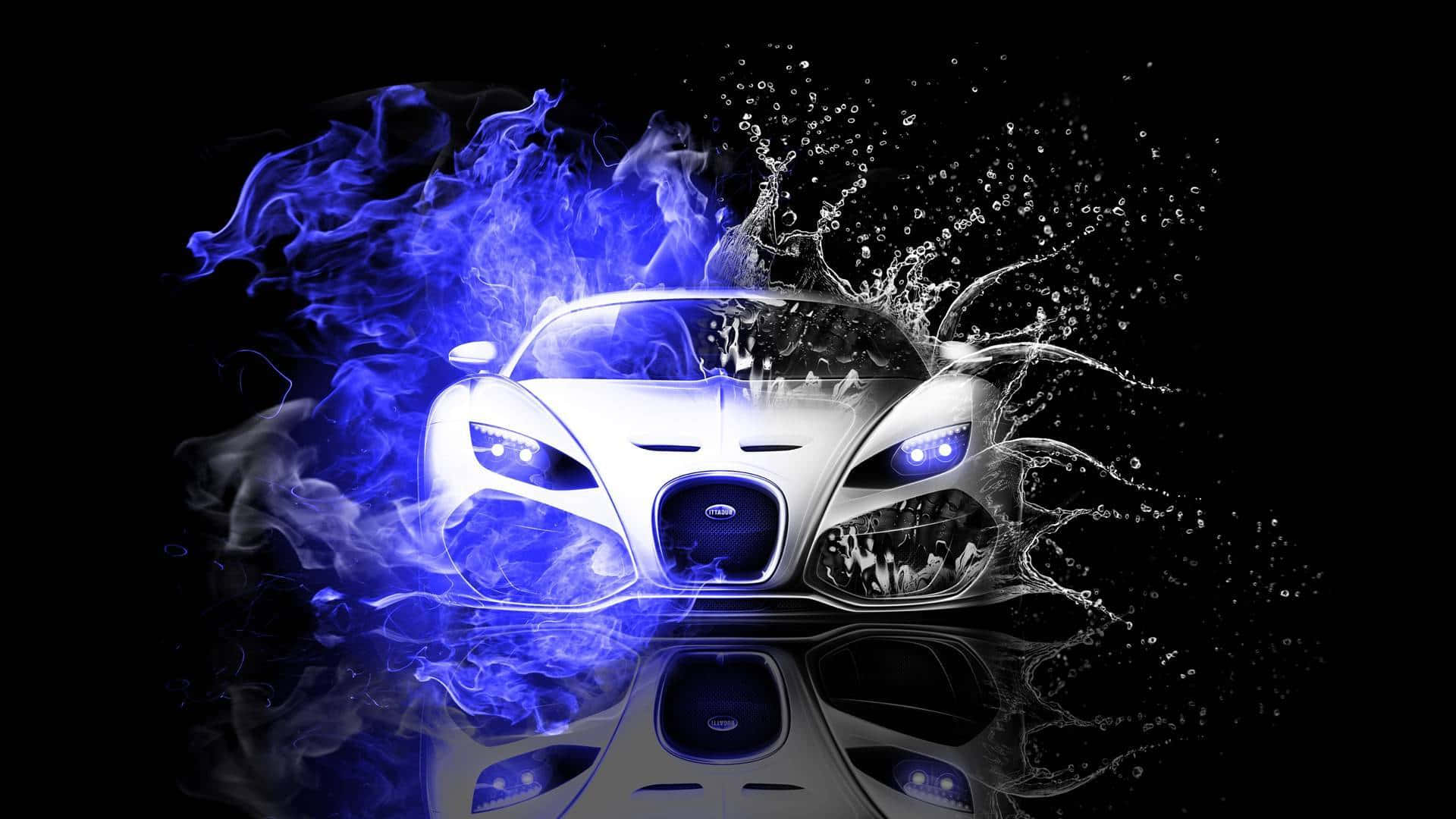 Mejoresgráficos De Bugatti Veyron Blanco Fondo de pantalla