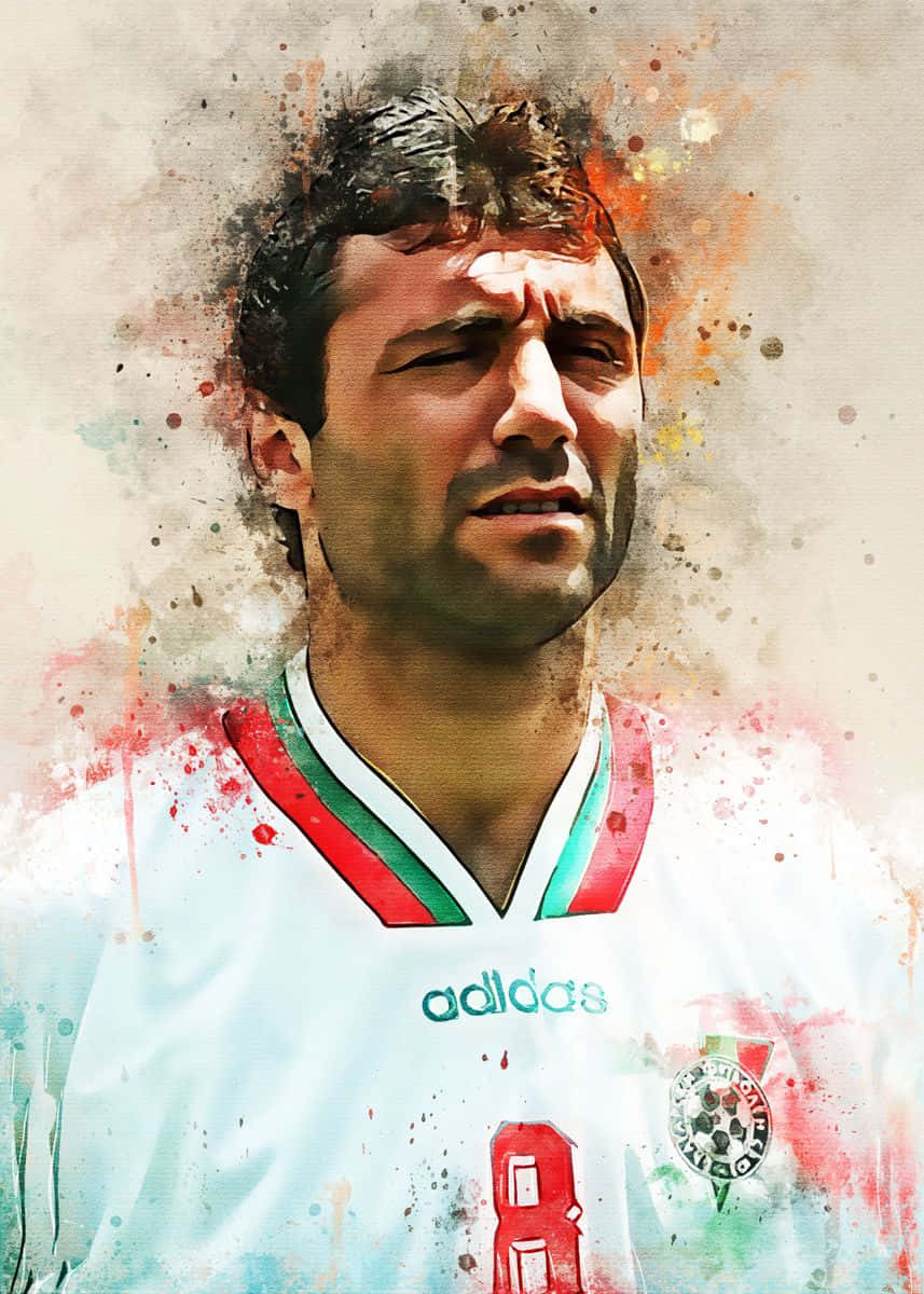 Hristo Stoichkov, den bedste bulgarske fodboldspiller, pynte din skærm. Wallpaper