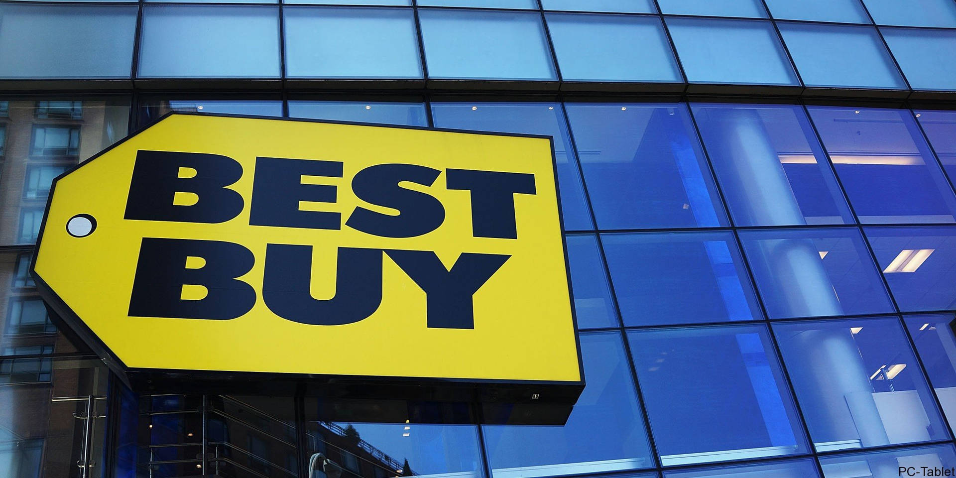 Download Best Buy Signage On Glass Wallpaper