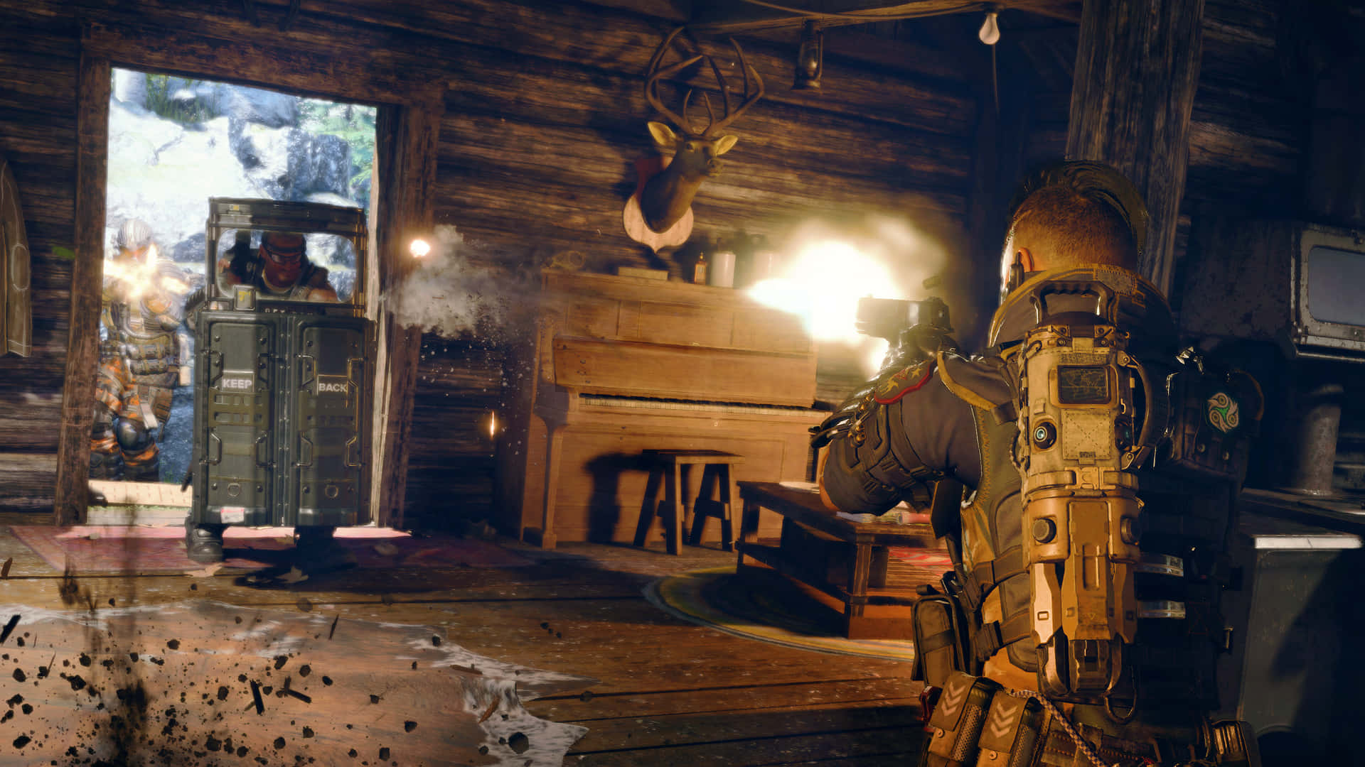 Klar til episk eventyr i det bedste Call Of Duty Black Ops 4 baggrund
