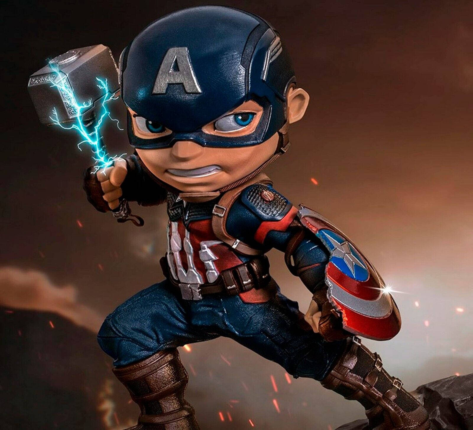 Bedste tegnefilm kunst Captain America Tapet: Wallpaper