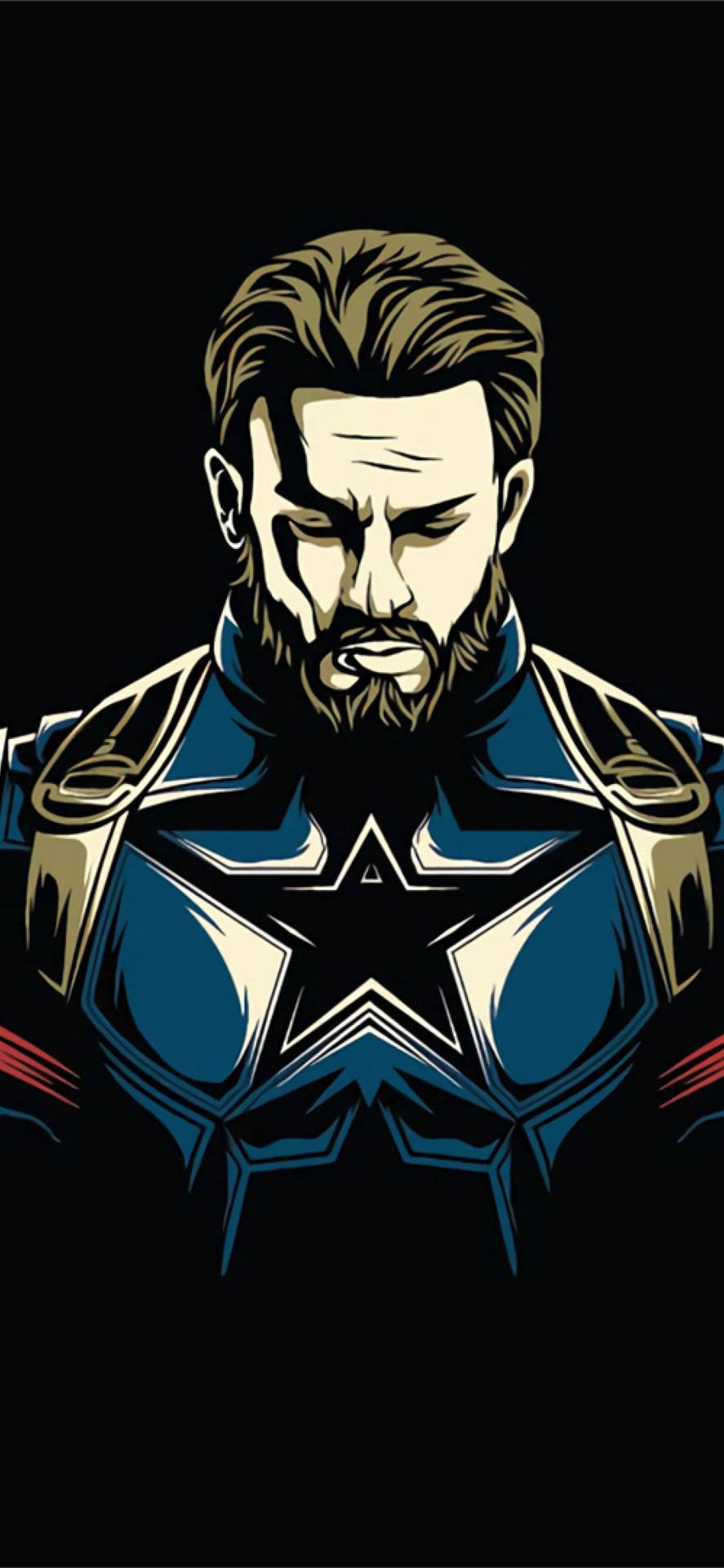 Mejorarte Vectorial De Capitán América Fondo de pantalla