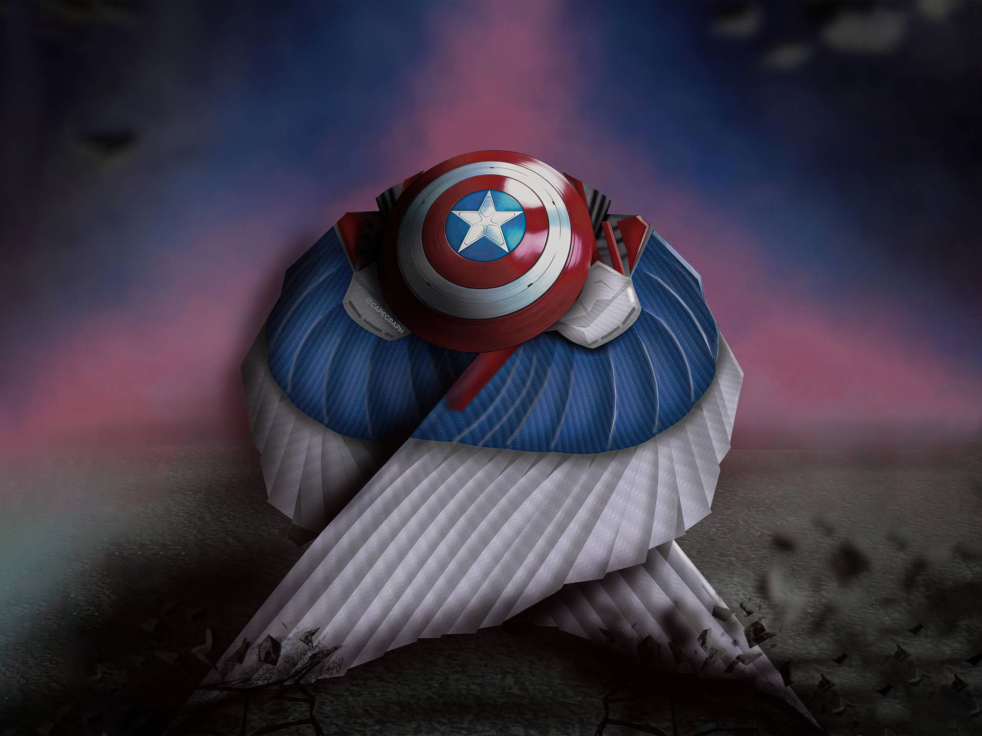 Séel Mejor Capitán América Que Puedas Ser. Fondo de pantalla