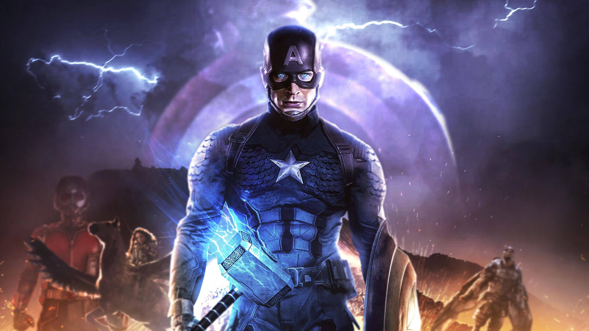 Bedste Captain America-plakat Wallpaper