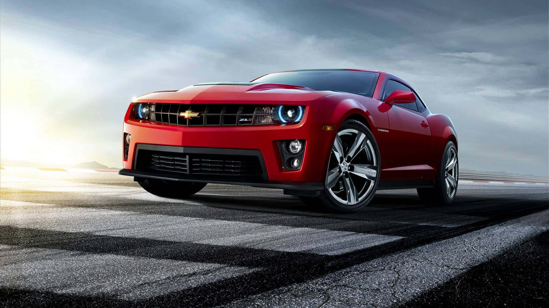 Breathtaking Red Chevrolet Best Car Background