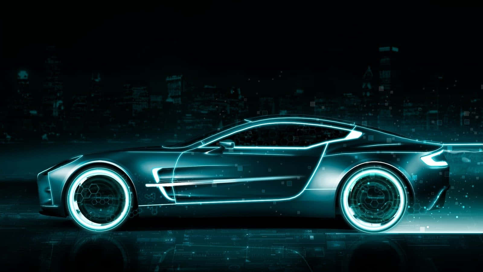 Astonishing Neon Aston Martin Best Car Background