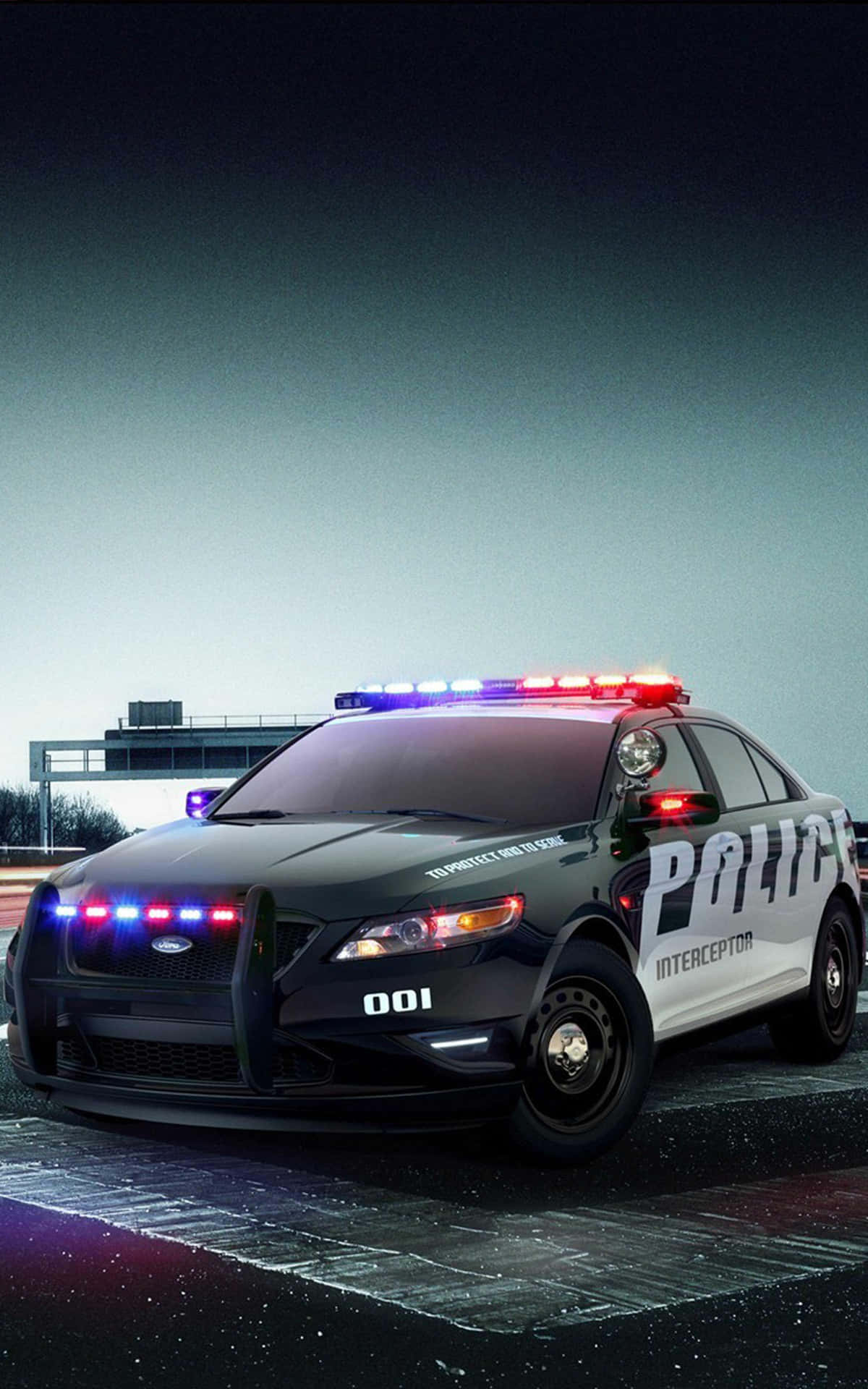 Fantastisk politibil bedste bil baggrunds wallpaper