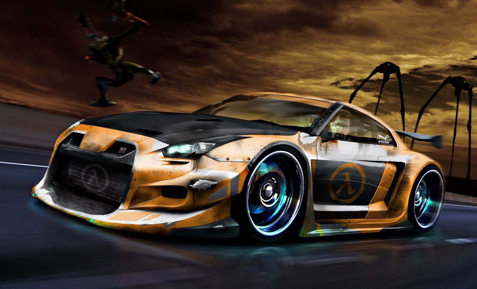 Aesthetic Sports Car Digital Art Best Car Background
