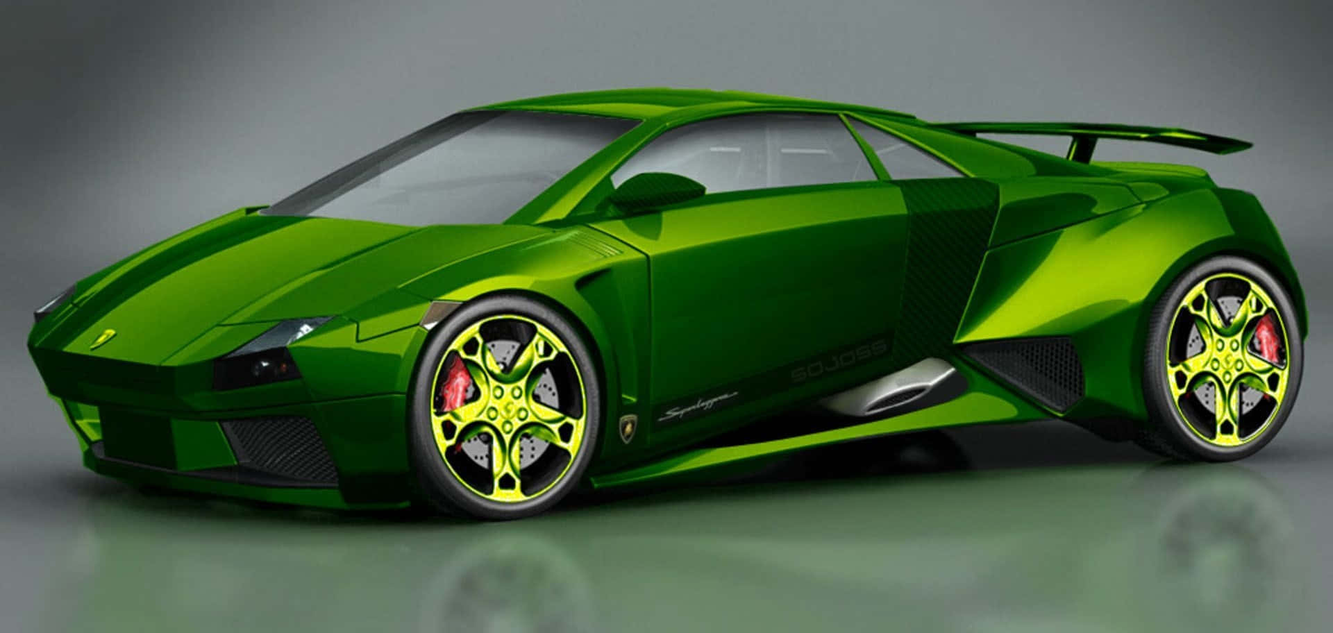Stunning Green Lamborghini Gallarado Best Car Background