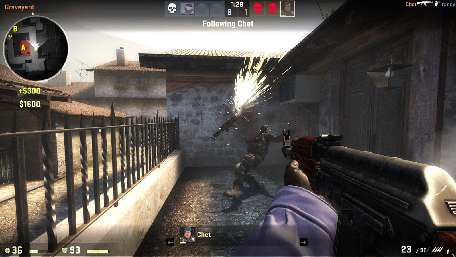 A Screenshot Of A Game With A Gun And A Gun