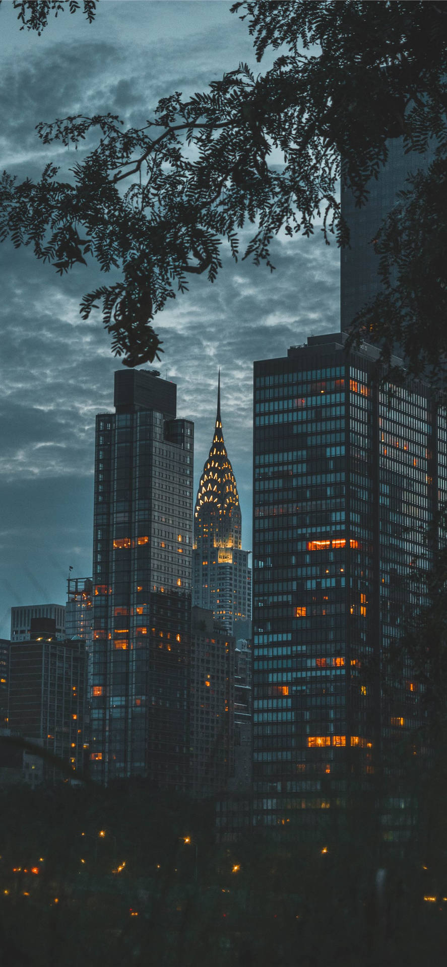 Best Dark Iphone City Lights Wallpaper