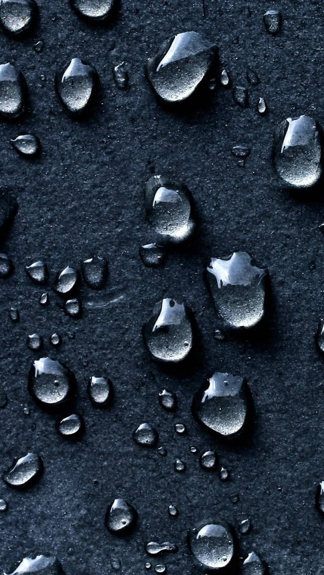 Best Dark iPhone Droplets Wallpaper