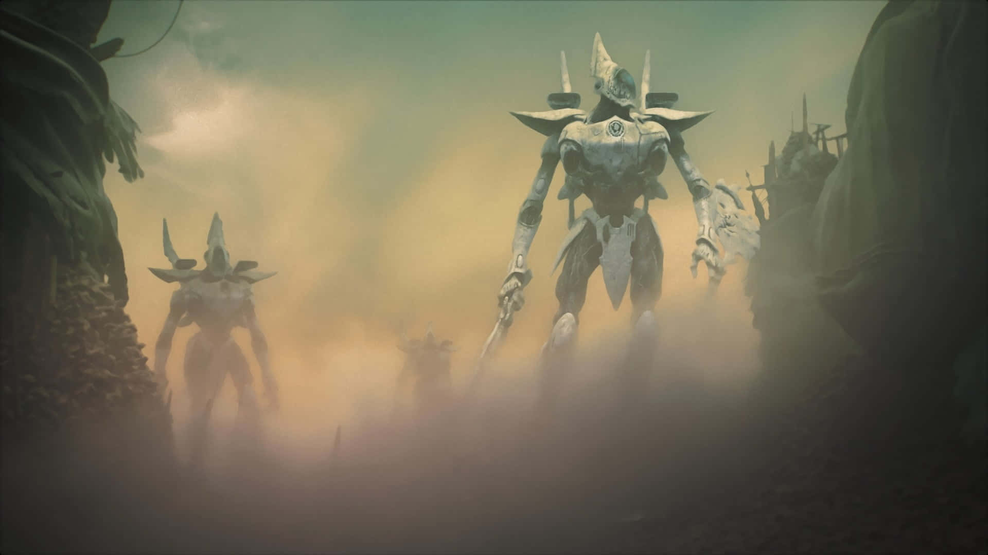 White Giant Wraithknights Best Dawn Of War III Background