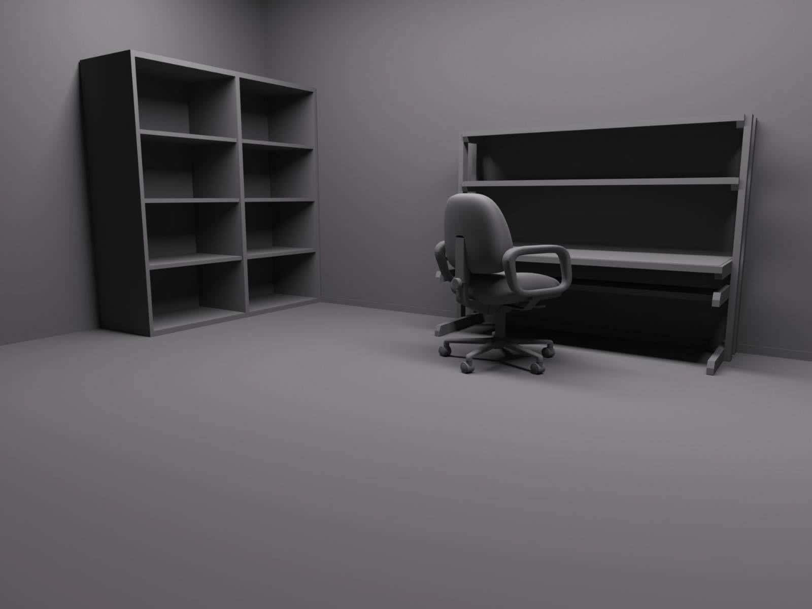 En tæt på en høj kvalitet skrivebord mod en simpel baggrund.