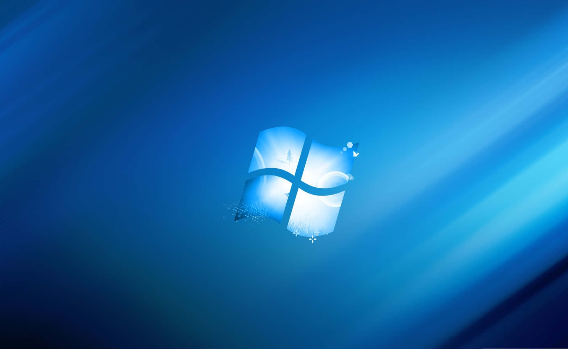 Besterdesktop-pc-hintergrund Mit Blauem Windows Xp-logo