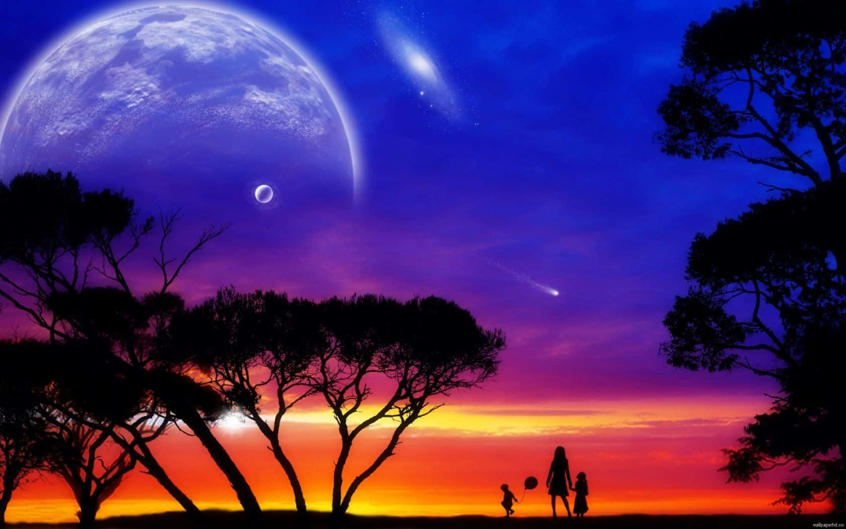Best Desktop Pc Background Vivid Sky Over Sunset Background