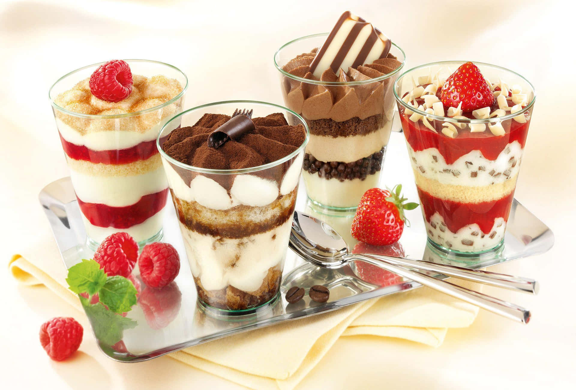 Best Desserts Background Mousse Cream