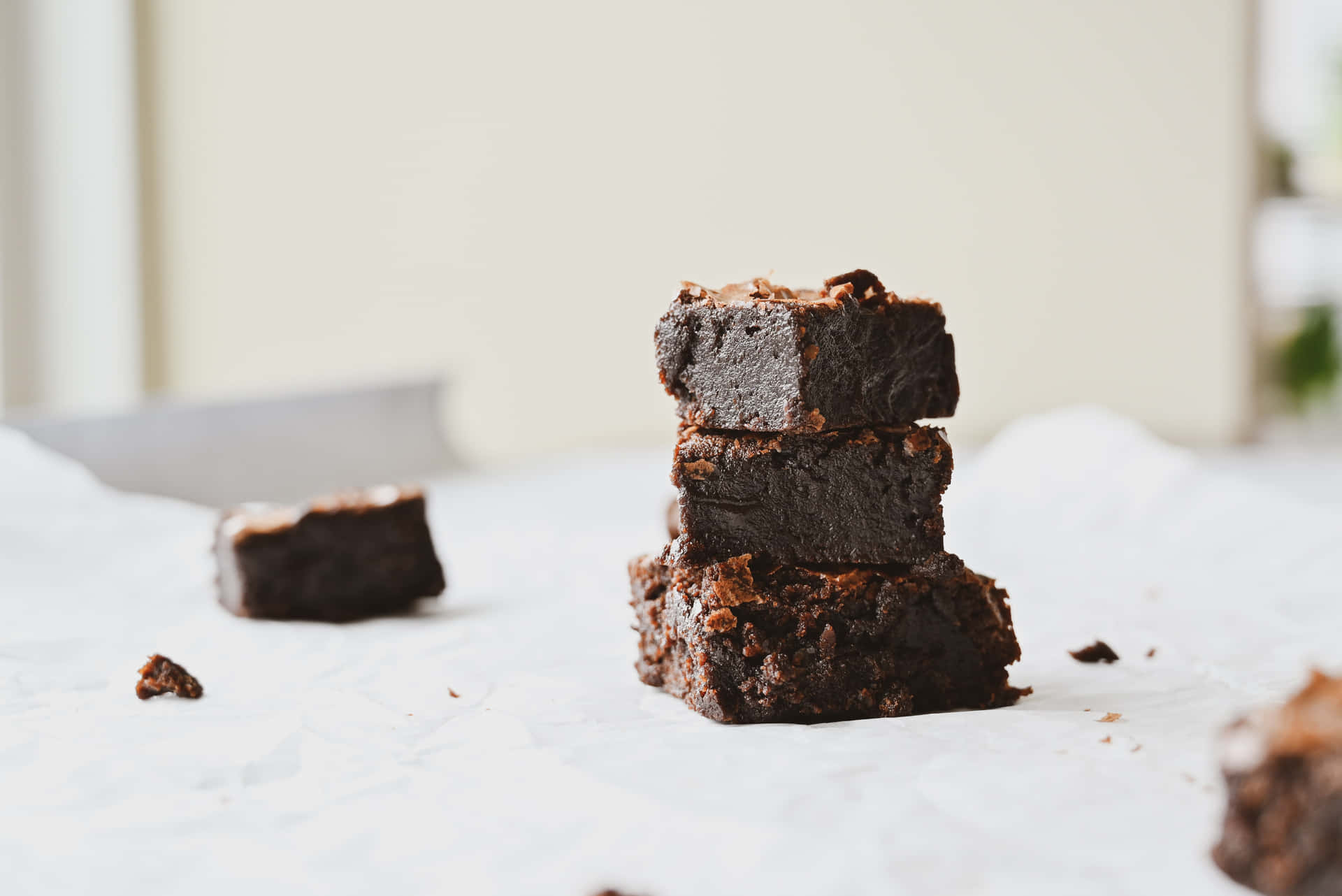 Bästaefterrätter Bakgrund Choklad Brownies