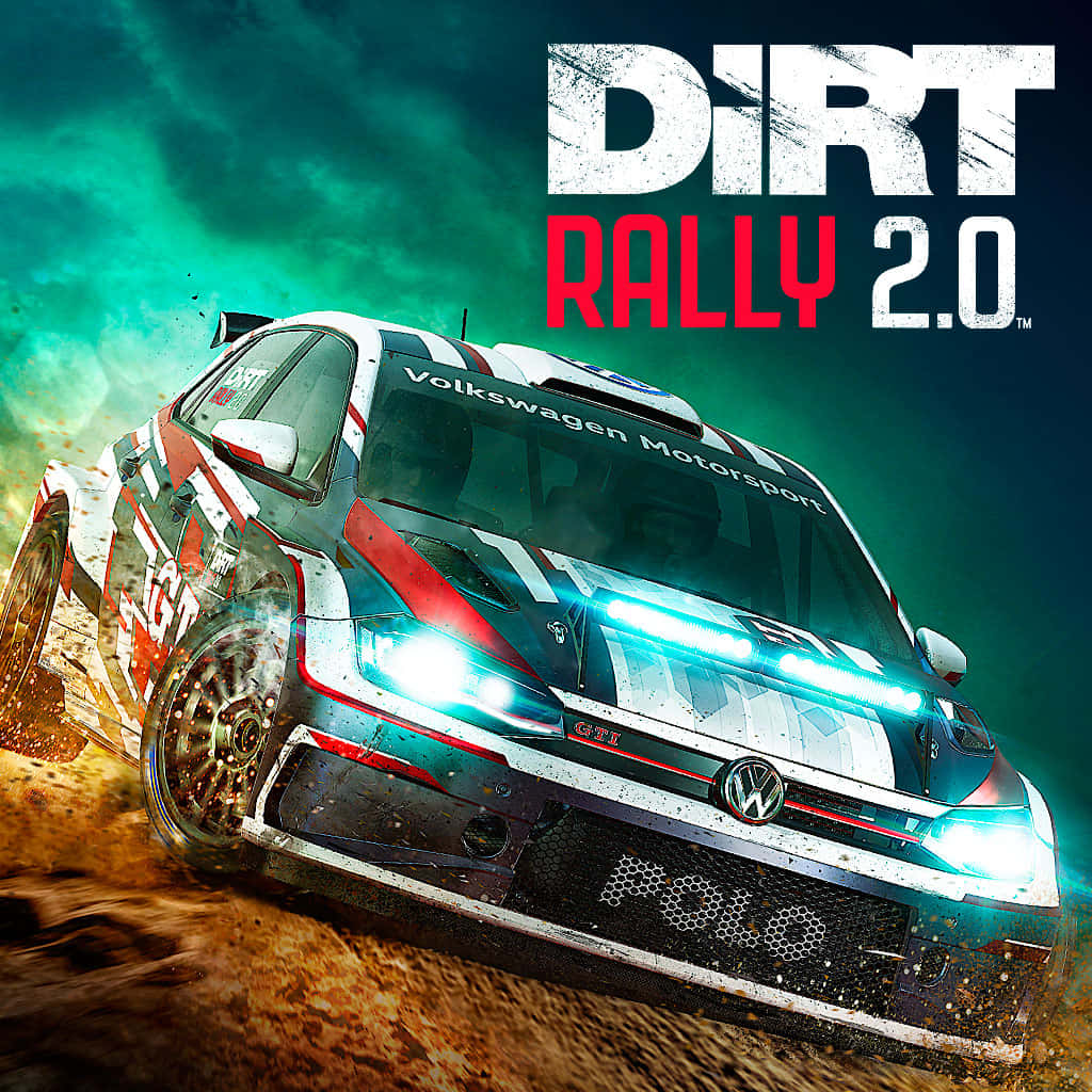 A thrilling display of dirt rally racing