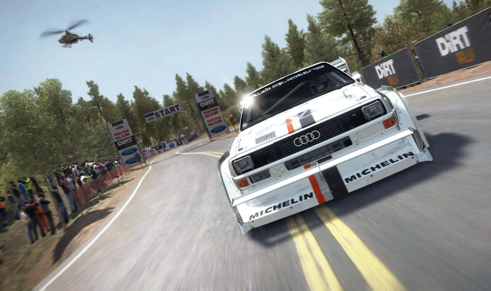 Thrilling Action in Best Dirt Rally Background