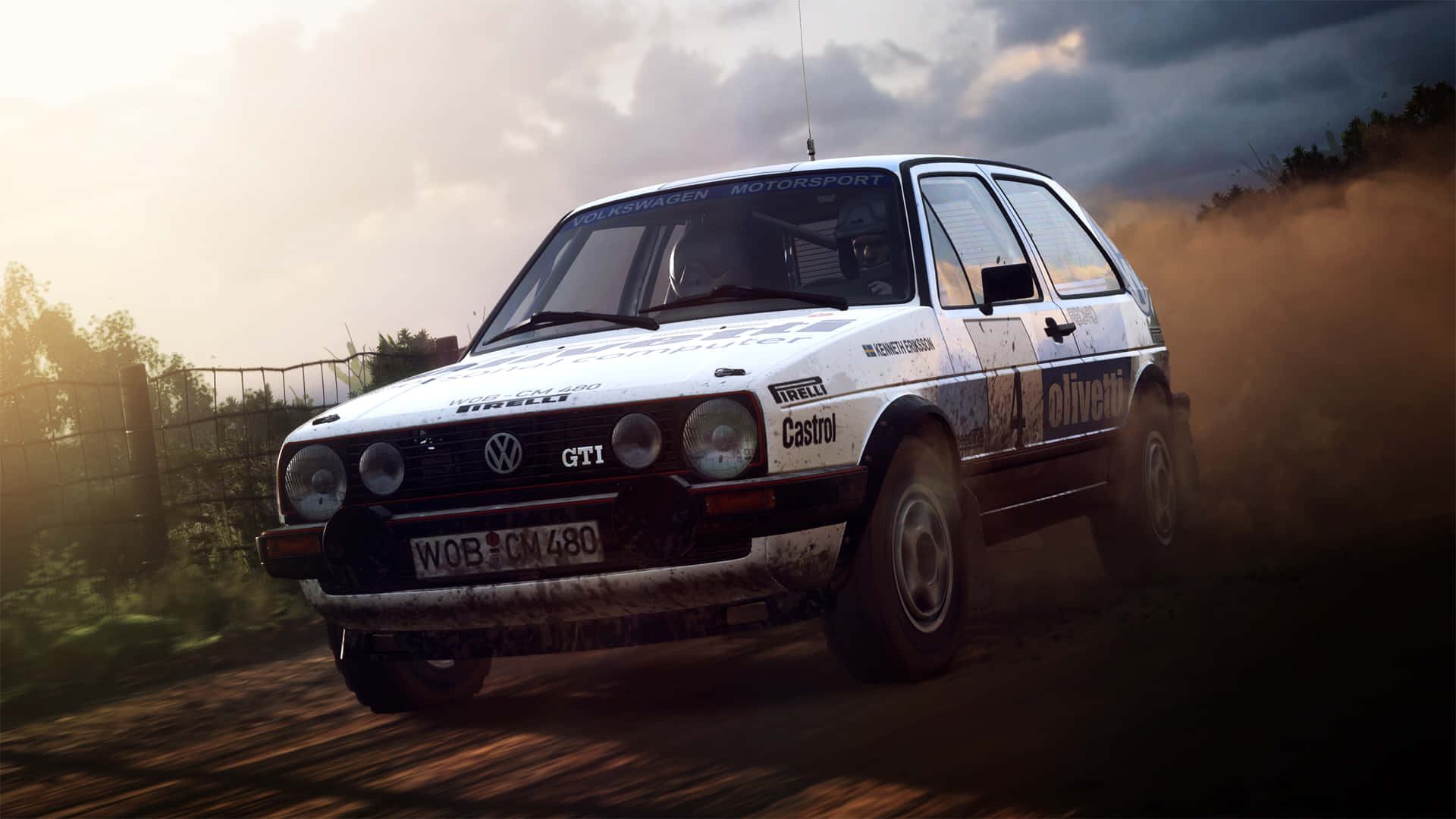 Intense Racing Action in the Dirt Rally