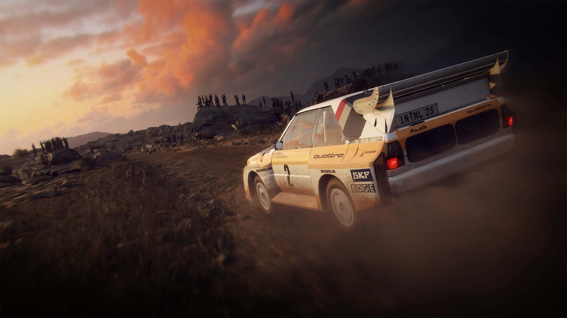 Exhilarating Race in Best Dirt Rally Background