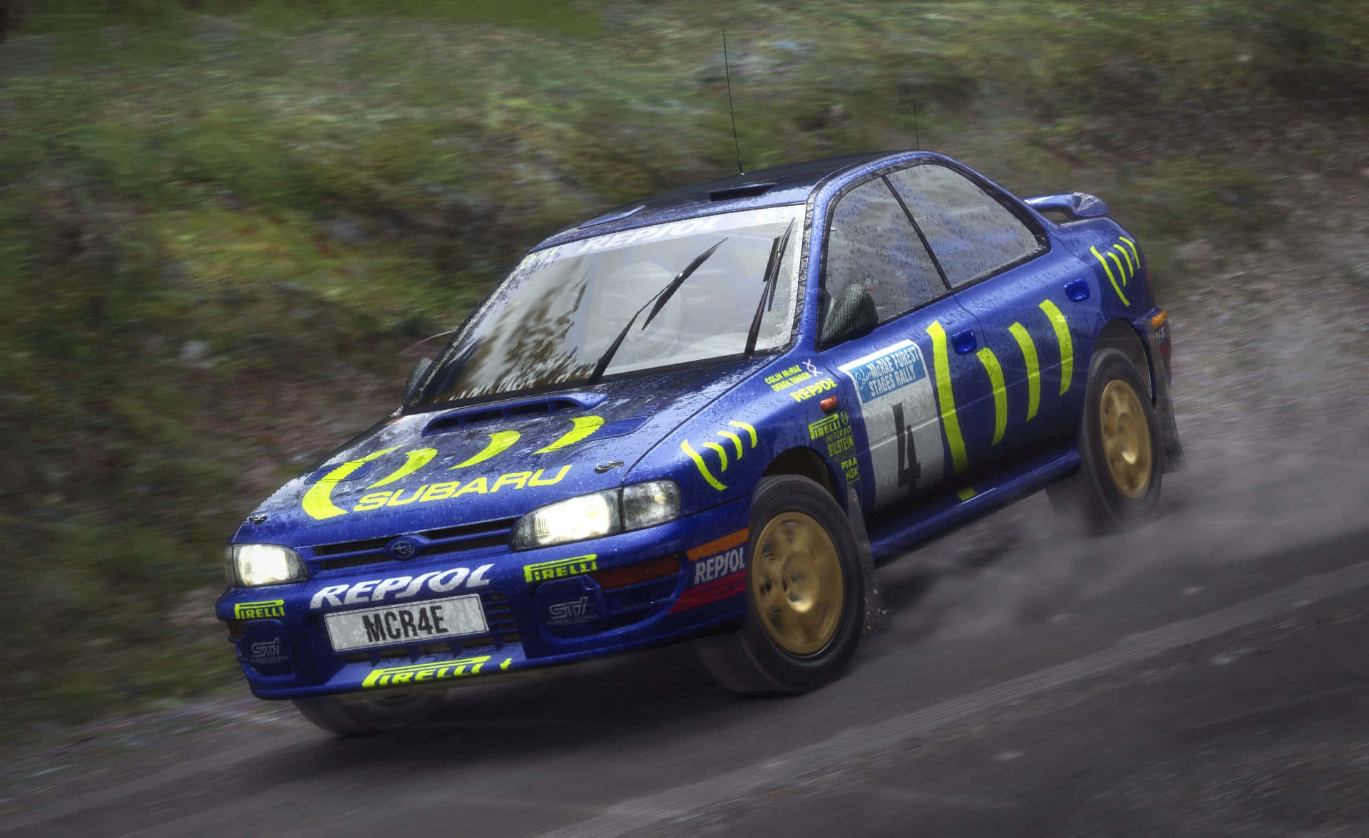 Subaruimpreza Bästa Dirt Rally Bakgrundsbild.