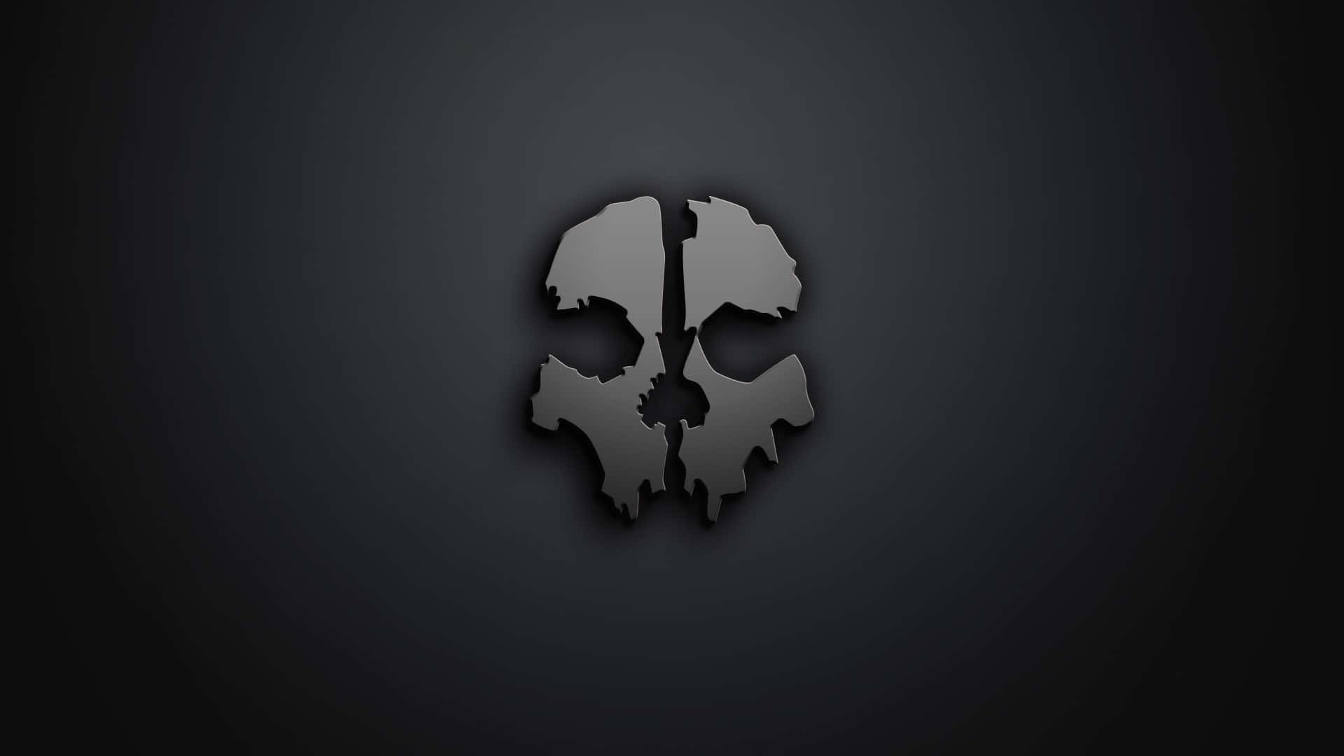 A Skull Logo On A Black Background