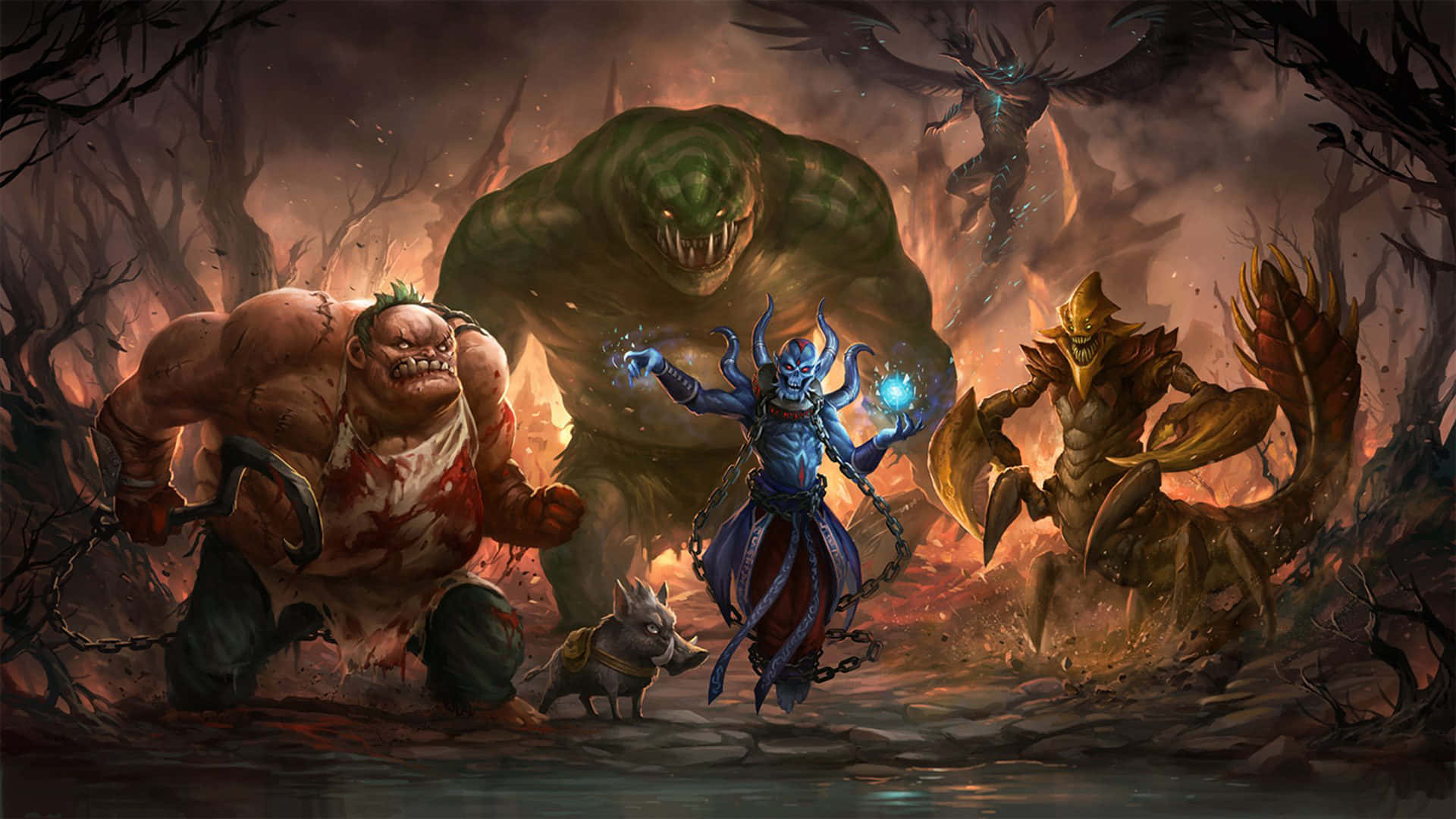 Heroes In Forest Best Dota 2 Background