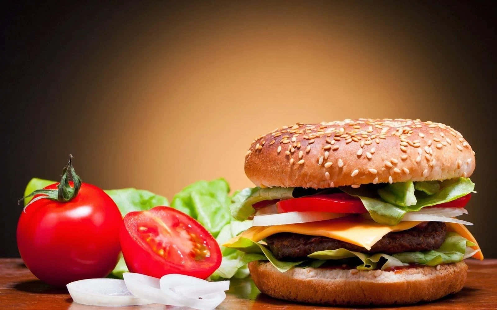 Healthy Hamburger Best Food Background