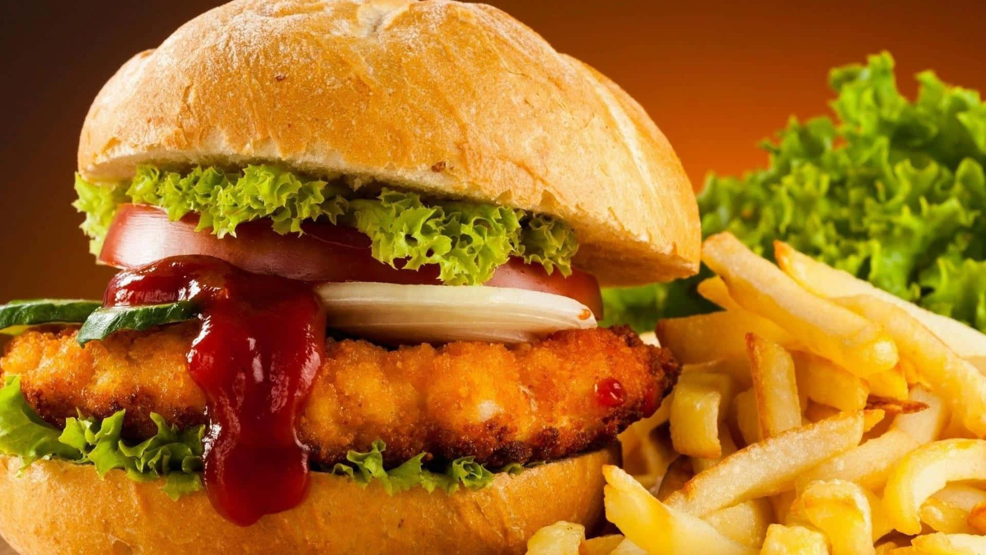 Hamburger,das Beste Lebensmittel - Hintergrundbild