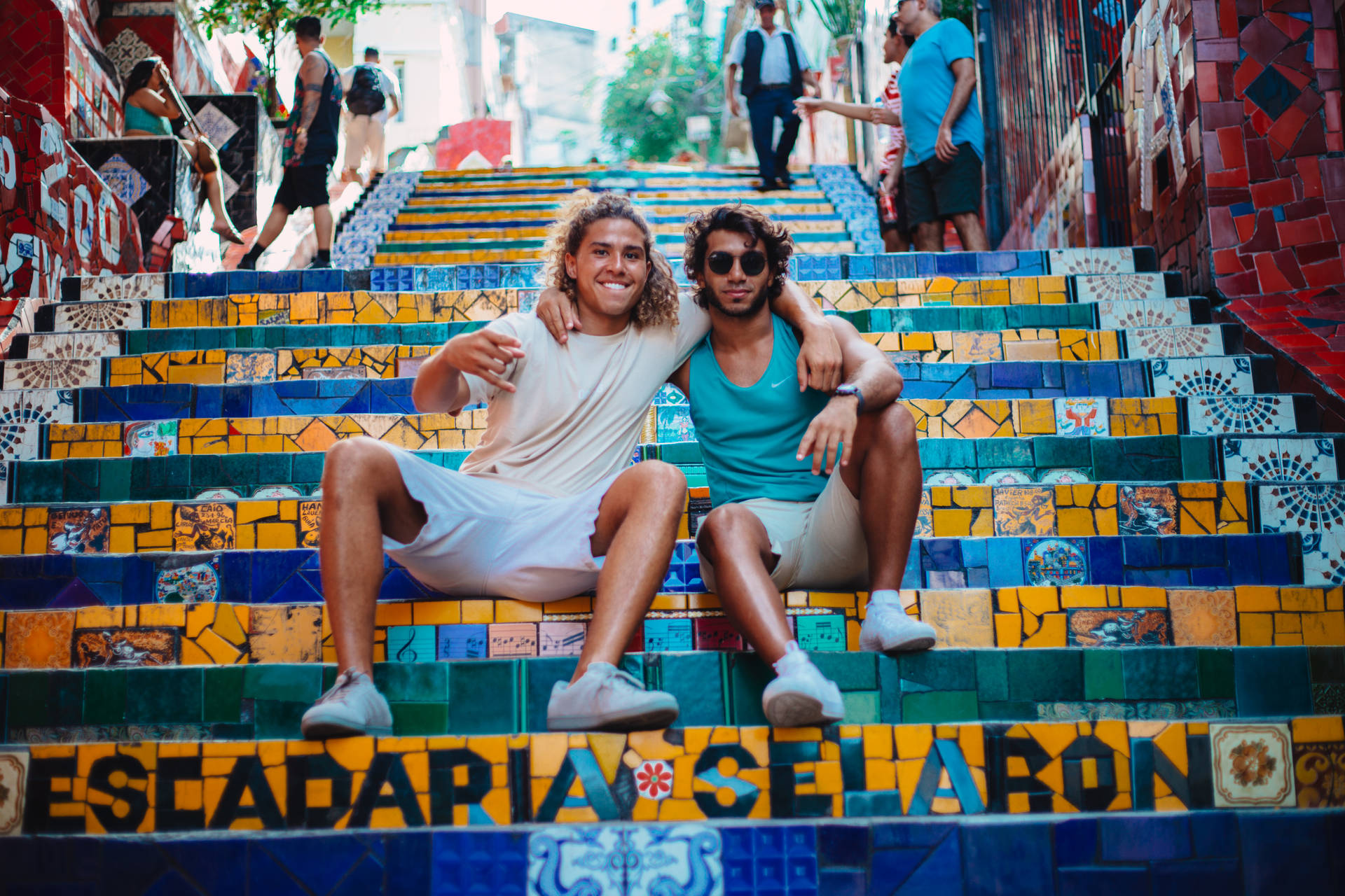 Best Friend On Lapa Stairs