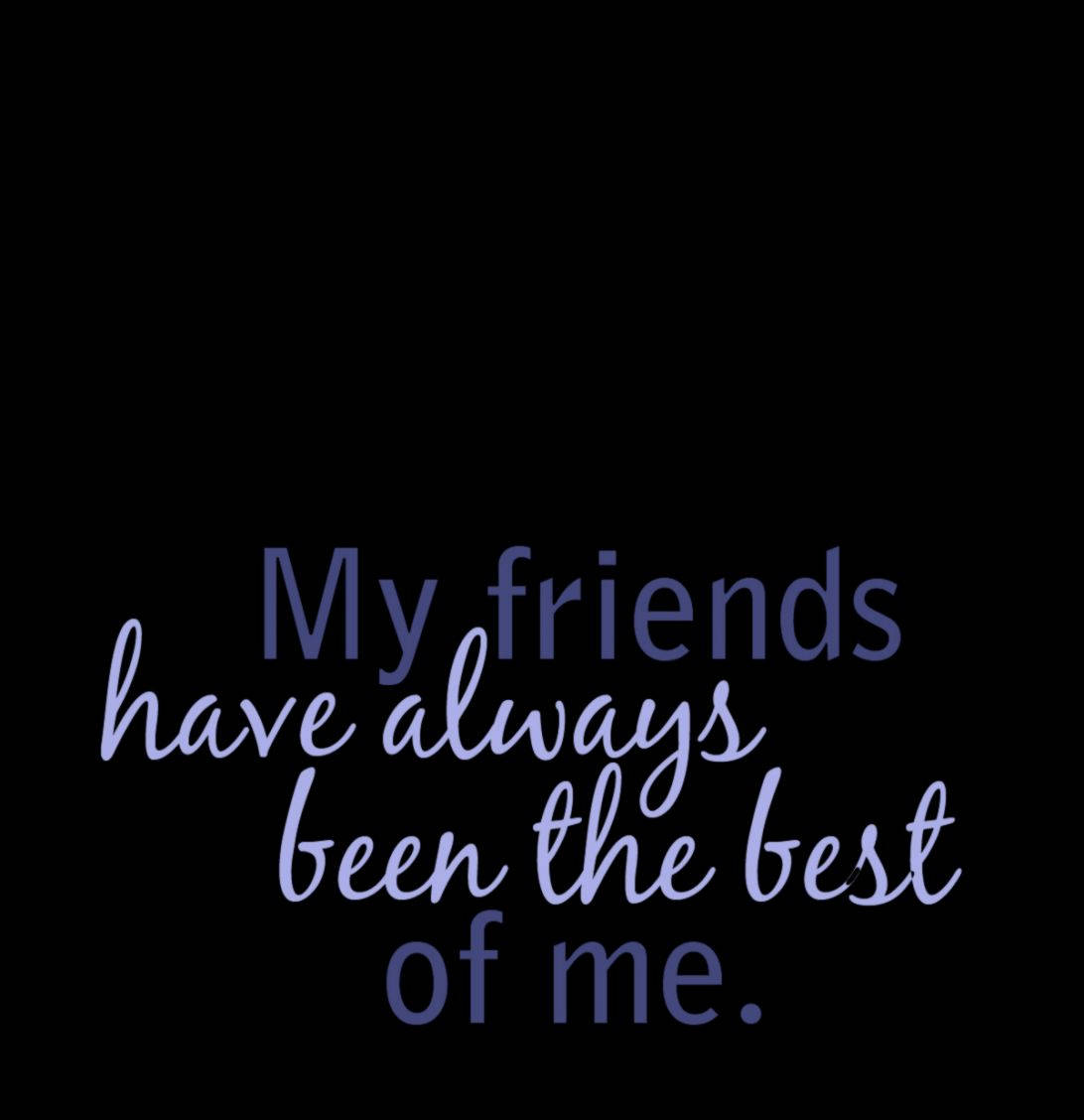 Download Best Friend Quotes On Black Background Wallpaper 