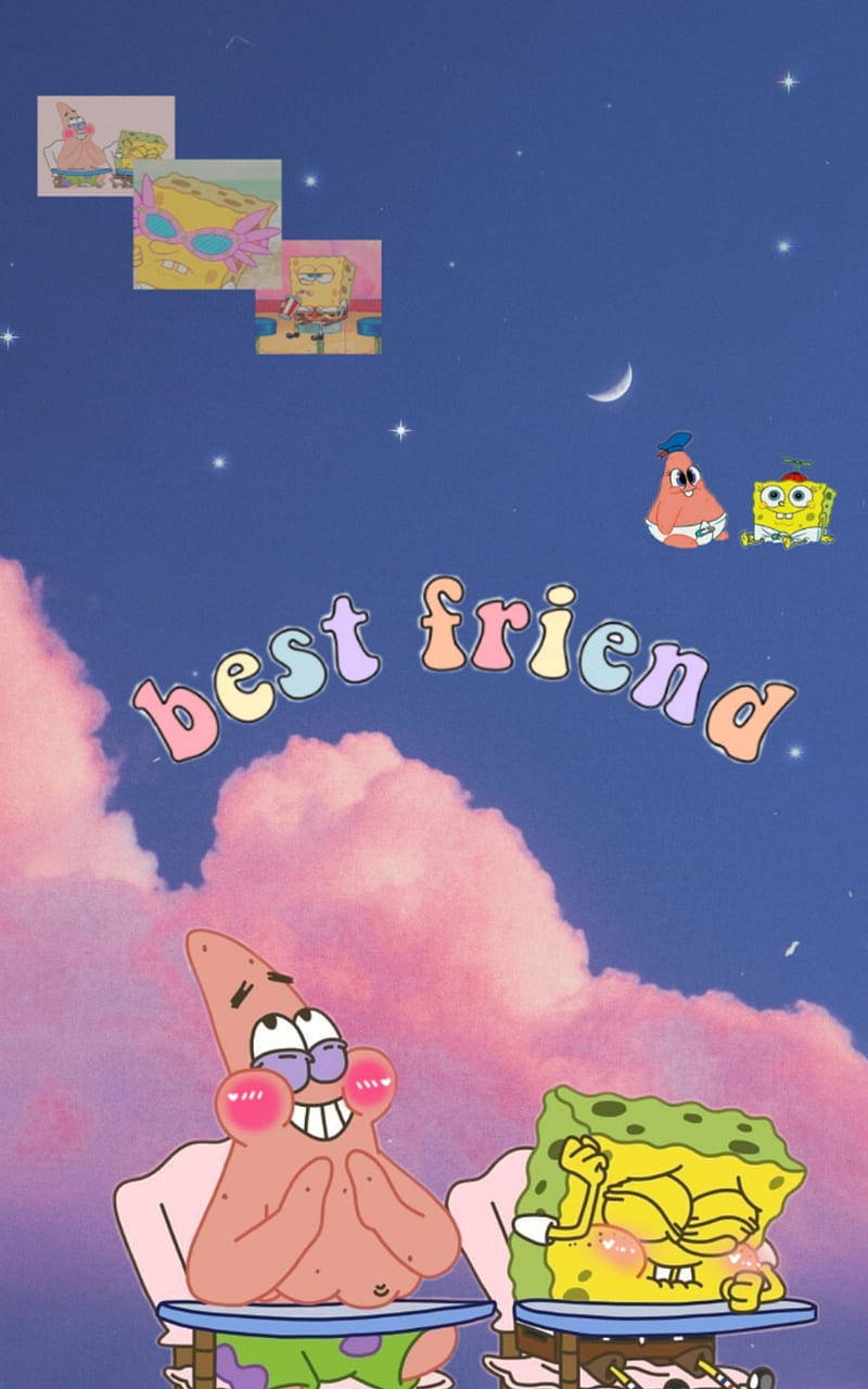 Download Best Friends Spongebob And Patrick Wallpaper | Wallpapers.Com