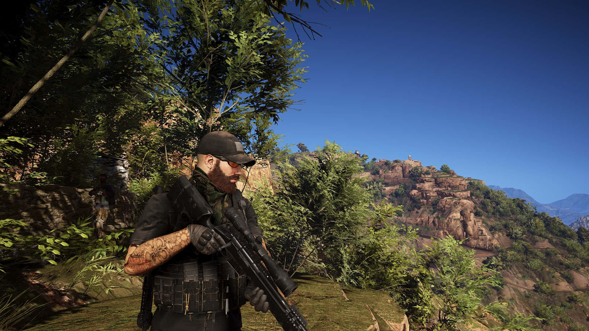 Bestesghost Recon Wildlands Hintergrundbild Mit Scharfschützen-zielfernrohr