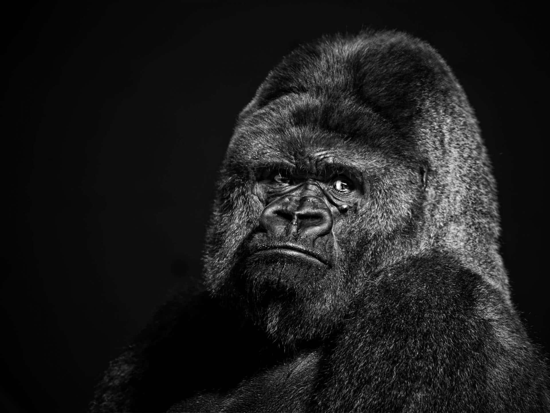 Black And White Best Gorilla Background